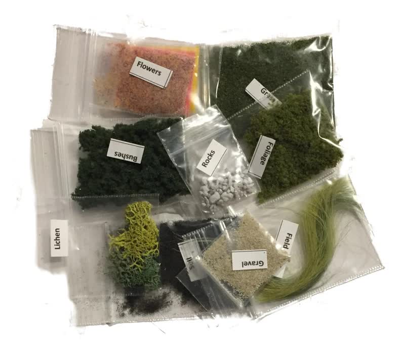 1:144 Scale Dollhouse KIT Tiny Tudor Style 5 Room Home Includes Greenery Foilage - Image 8