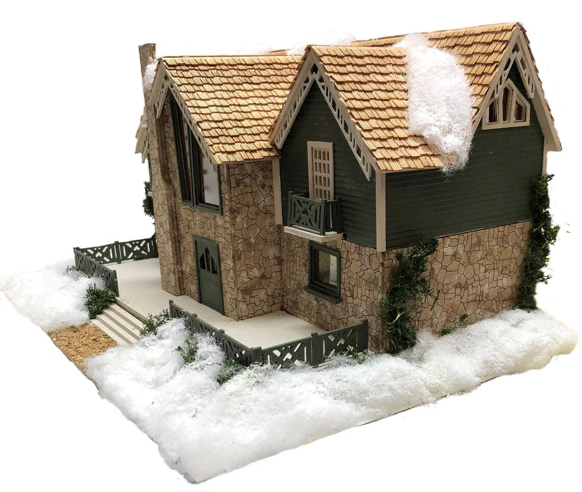 1:48 Quarter Scale Dollhouse KIT Lodge Vacation Home or Log House - Image 6