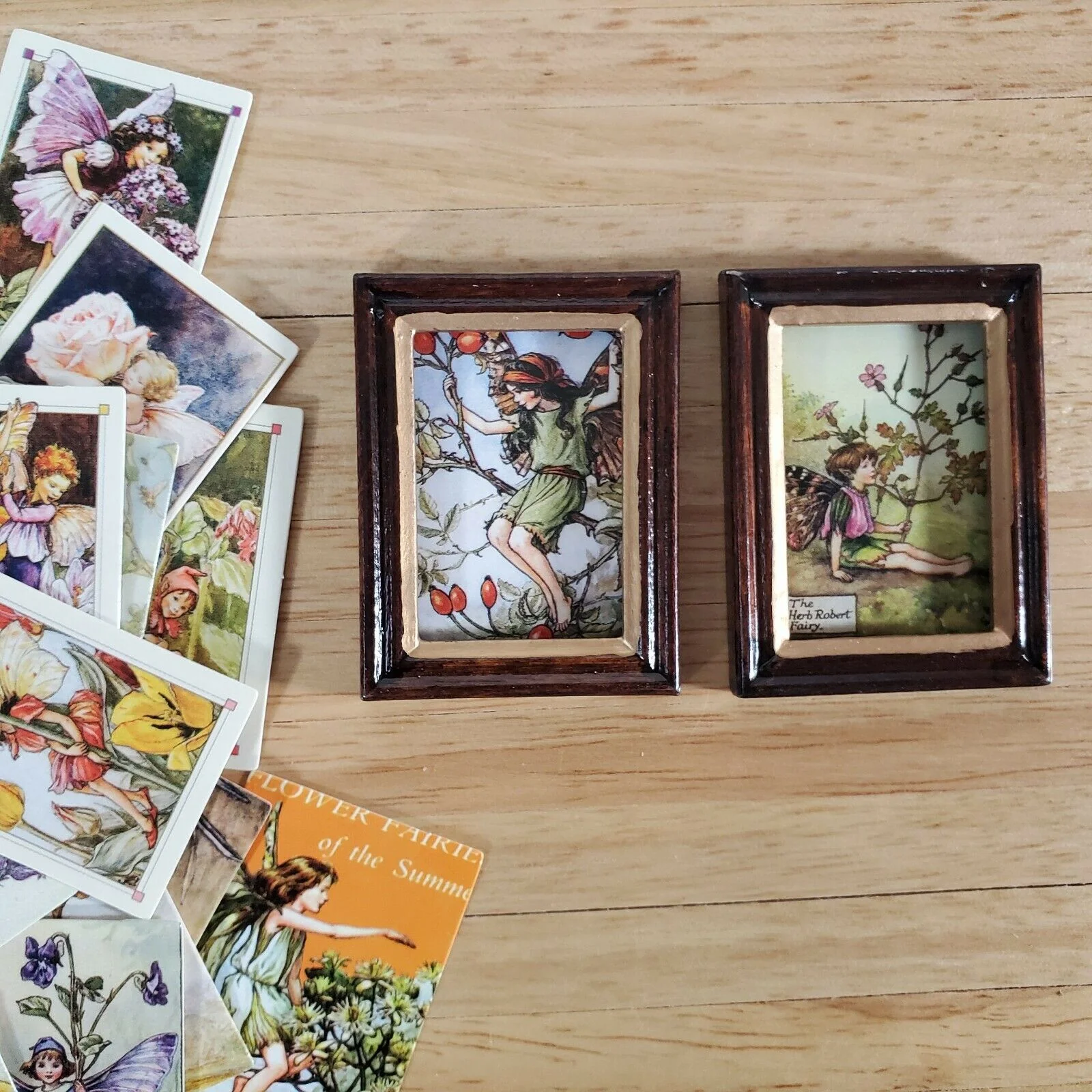 100 Mini Flower Fairy Fairies Prints on Cardstock Vintage Pictures Scrapbooking - Image 3