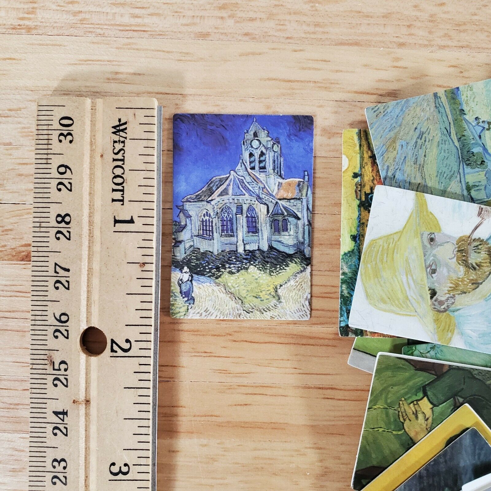 100 Mini Vincent Van Gogh Prints on Cardstock Vintage Pictures Scrapbooking - Image 3