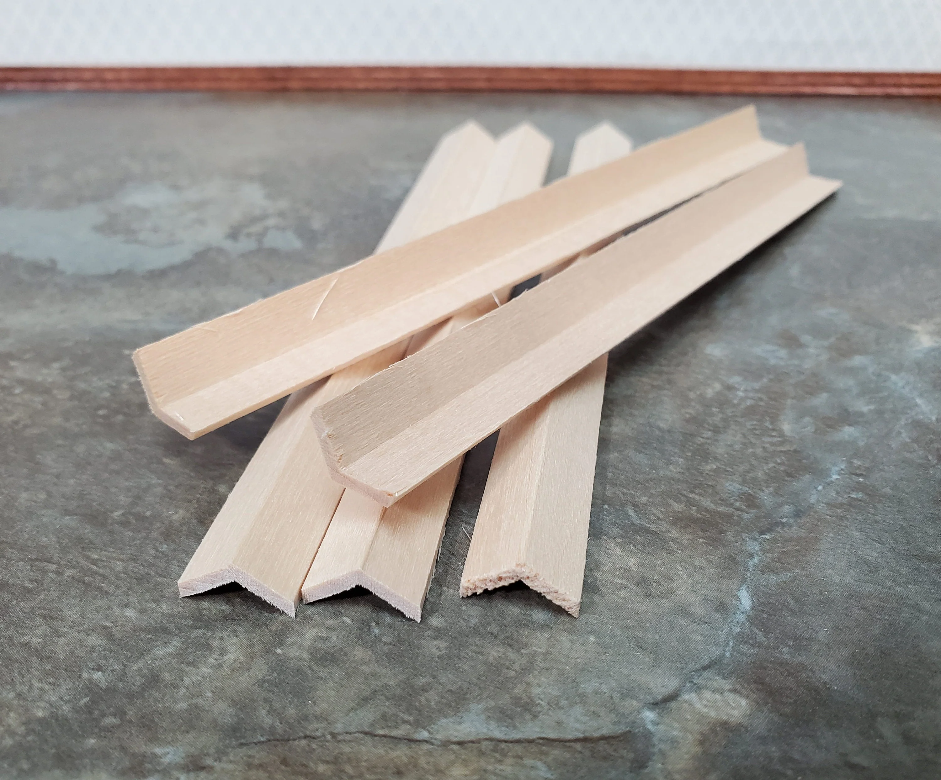 120 Degree Angle for Roof Trim 3/8" x 3/8" x 6" long Scrap Pieces (5) NE1084 Scale Model Building - Image 2