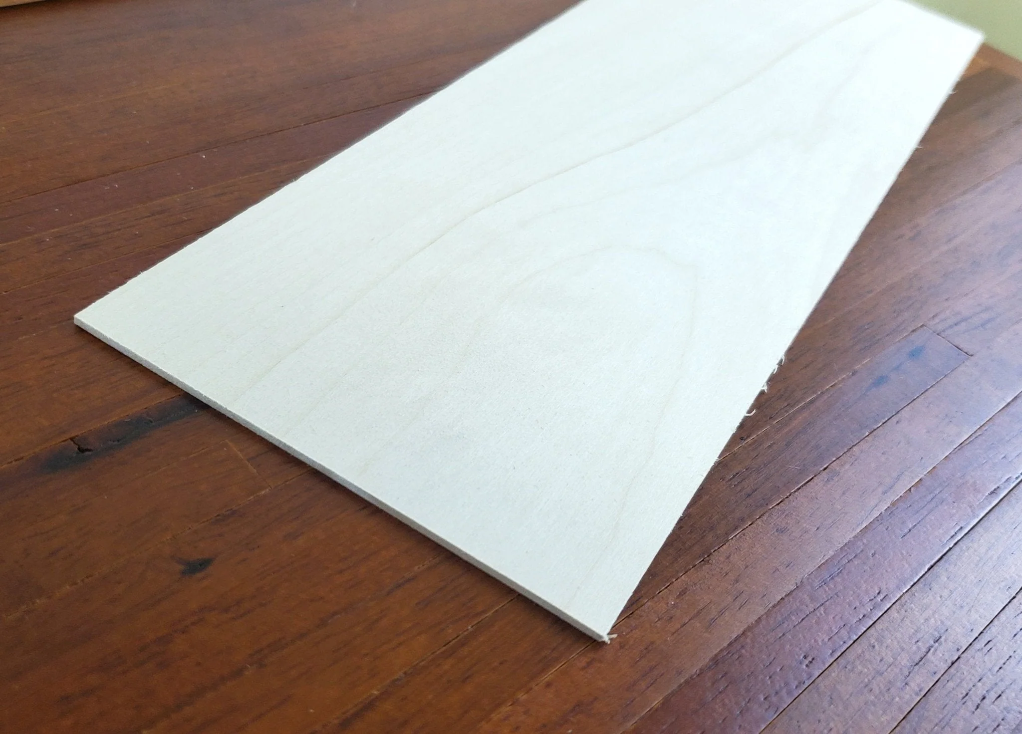 Basswood Sheet Plank Thin 1/8" x 4" x 12" long Woodworking Laser 3mm