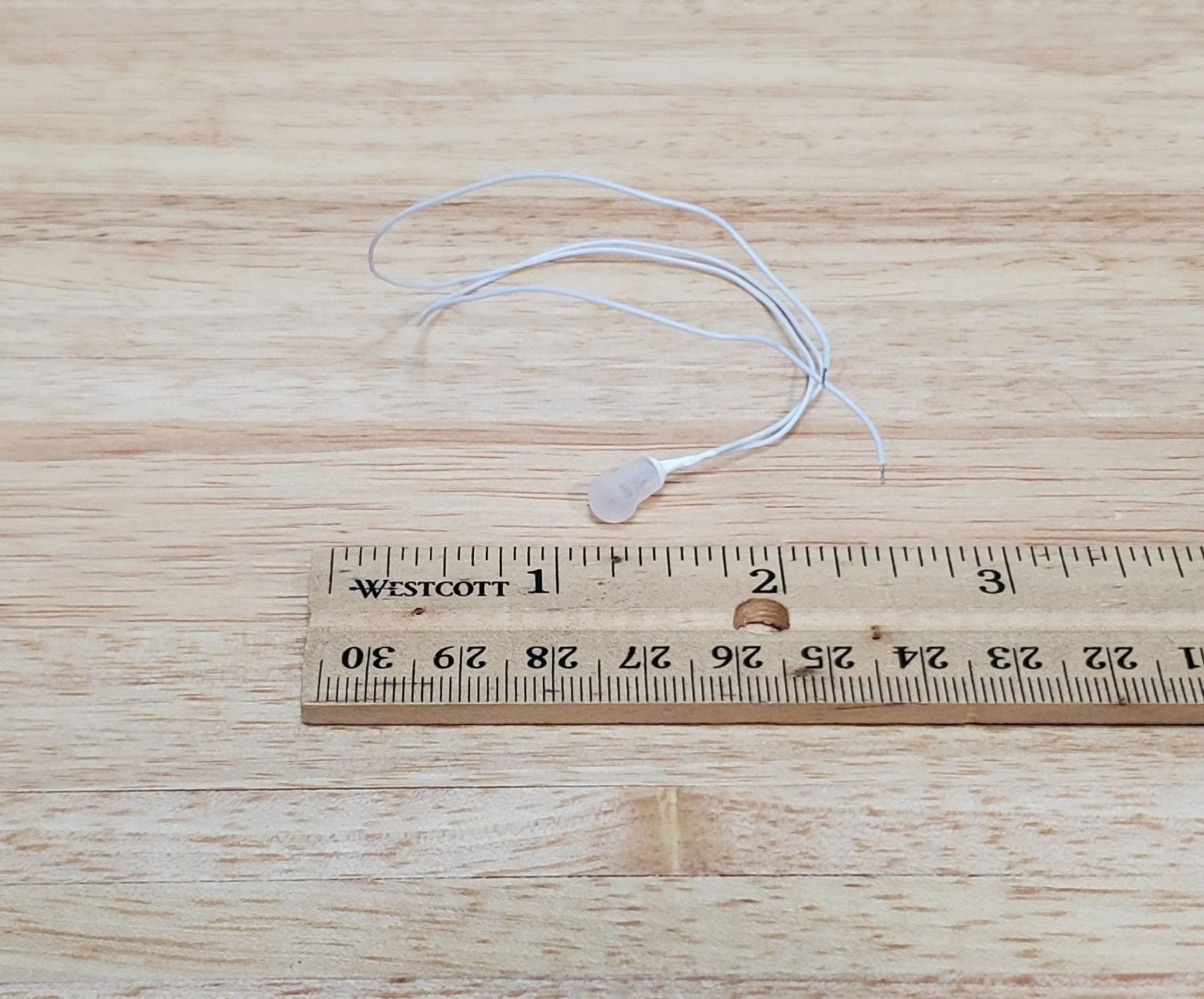 Cir-Kit Pea Bulb Frosted Light Fixture with Wire 1:12 Scale Dollhouse Miniature Attics Closets - Image 4