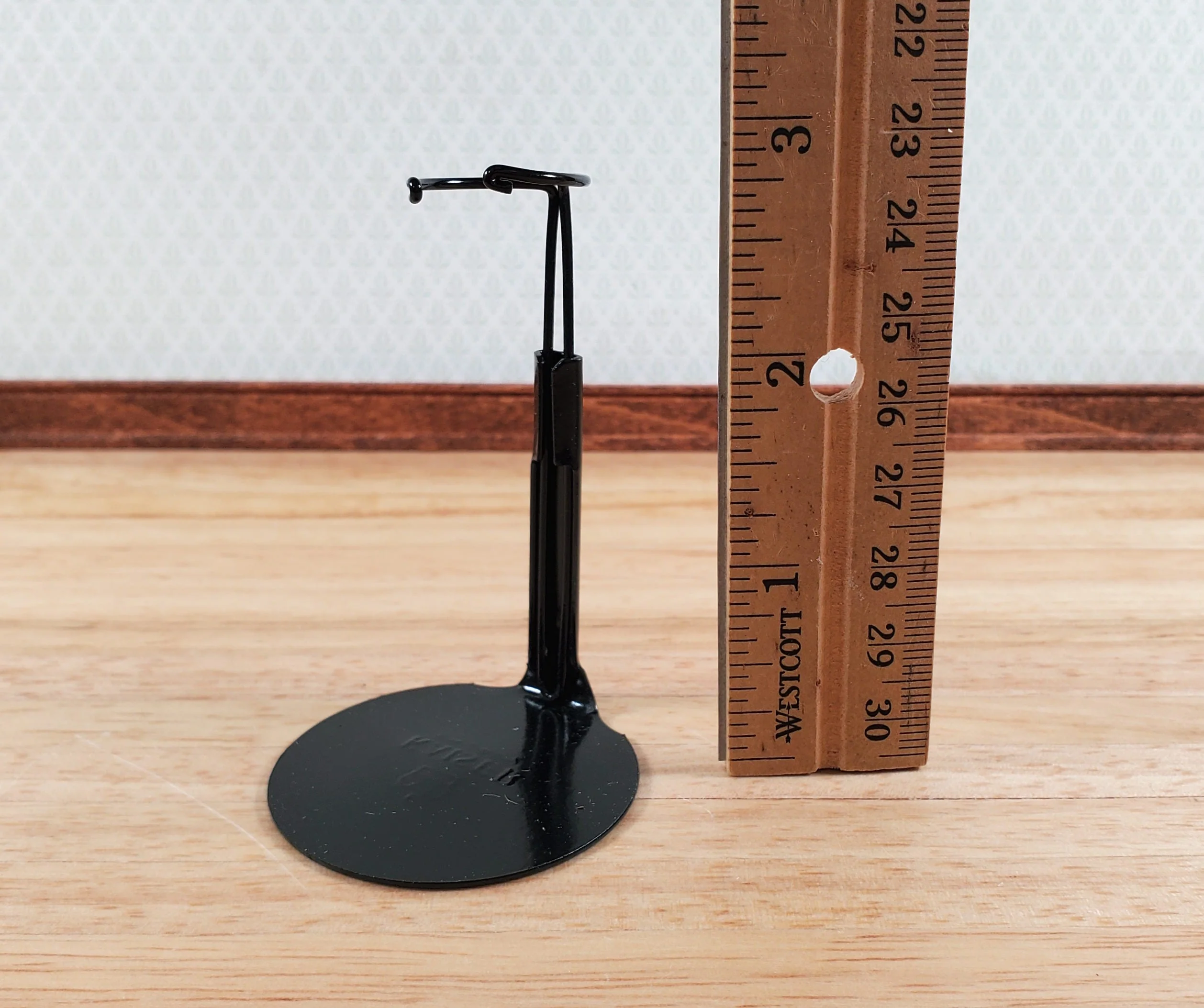 Doll Stand Metal for 4" - 6" Slim Waist Dolls Black 1:12 Scale Dolls Kaiser #1175 - Image 6