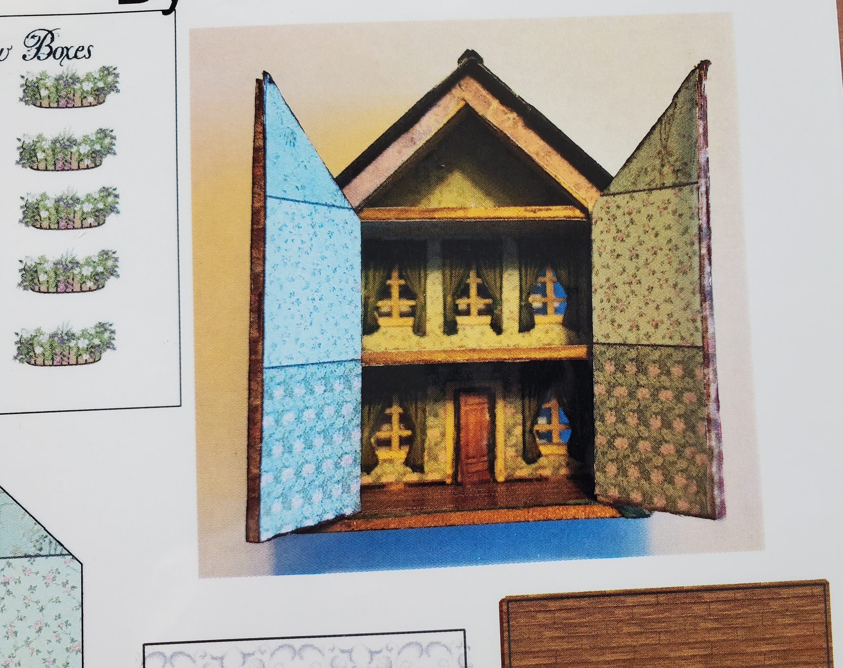 Dollhouse 1:144 Scale DIY Kit Grandpa's Toy House Electric with Wallpaper - Image 4