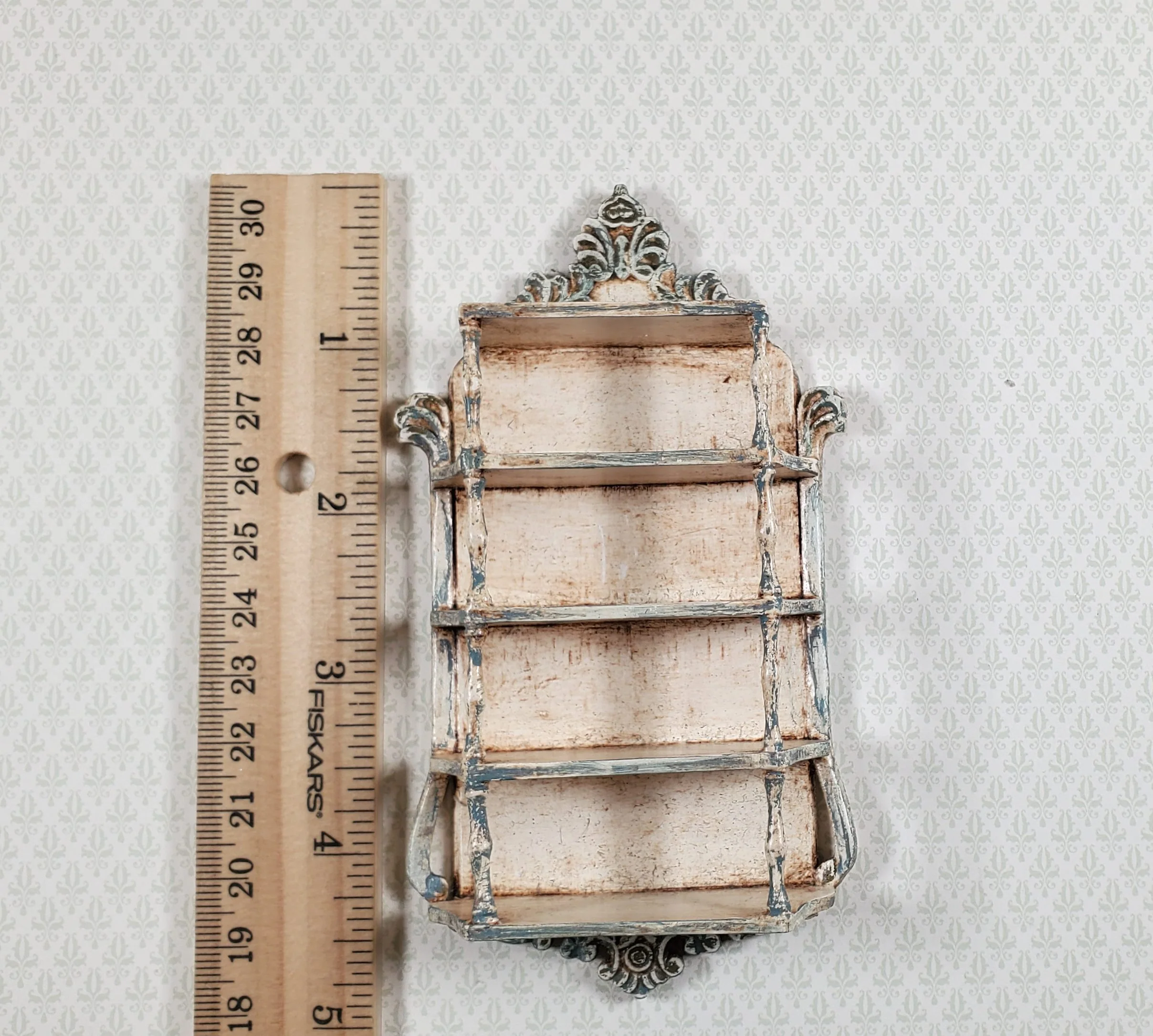 Dollhouse Artisan Hanging Shelf 1:12 Scale Miniature Shelves Shabby Chic - Image 6