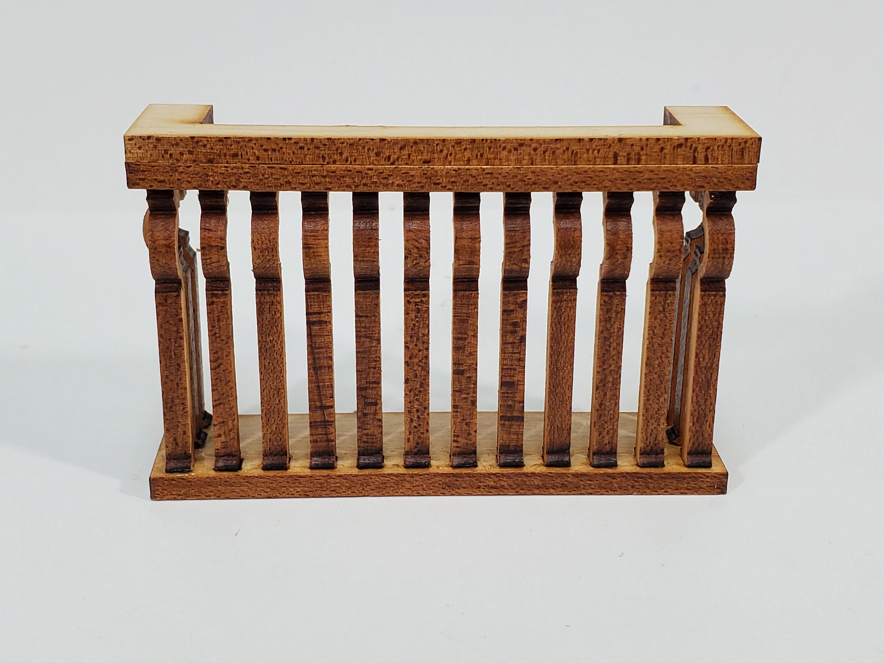 Dollhouse Balcony Gate for Window Square Narrow DIY 1:12 Scale Miniature 3" - Image 2