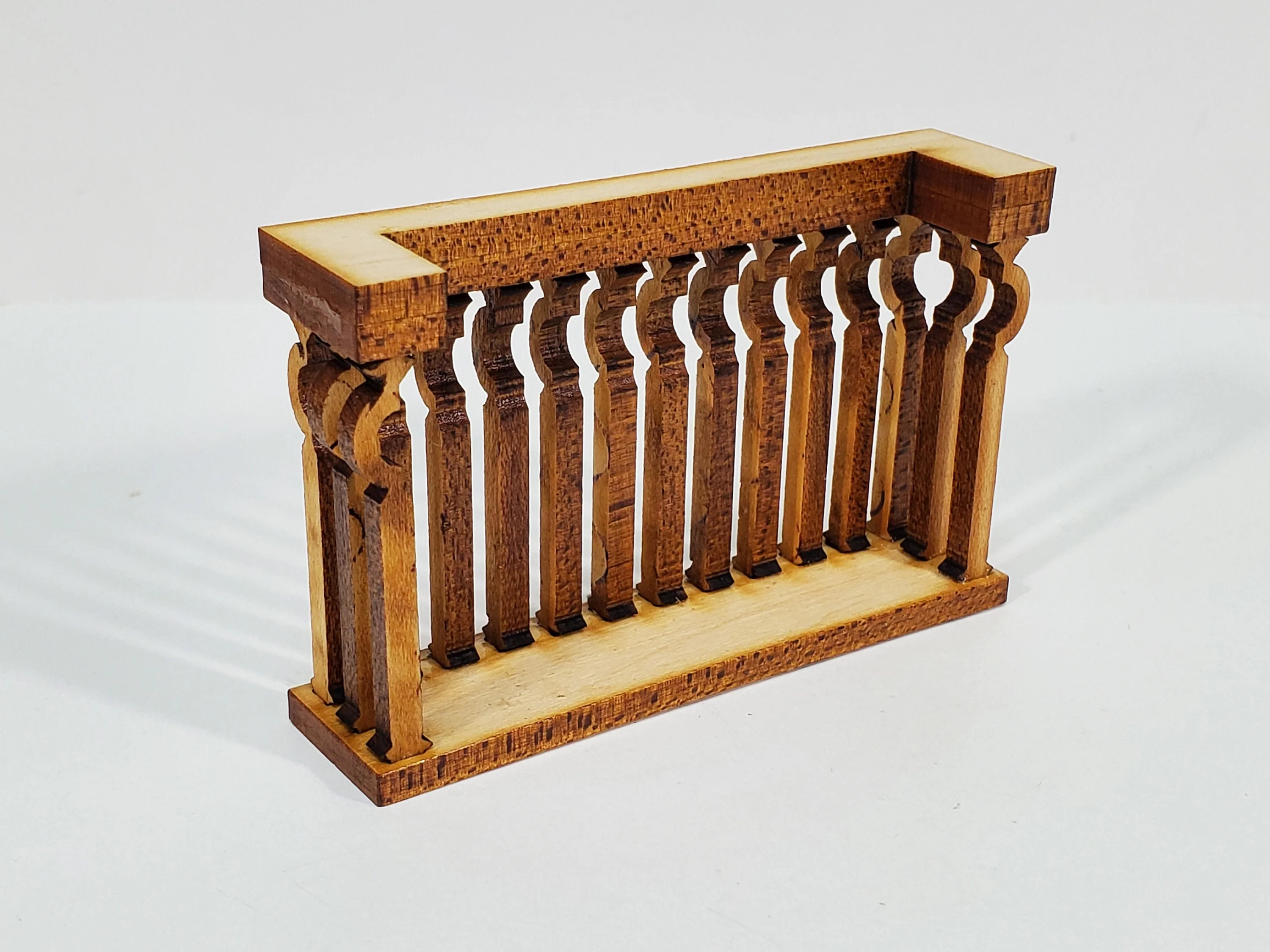 Dollhouse Balcony Gate for Window Square Narrow DIY 1:12 Scale Miniature 3" - Image 3