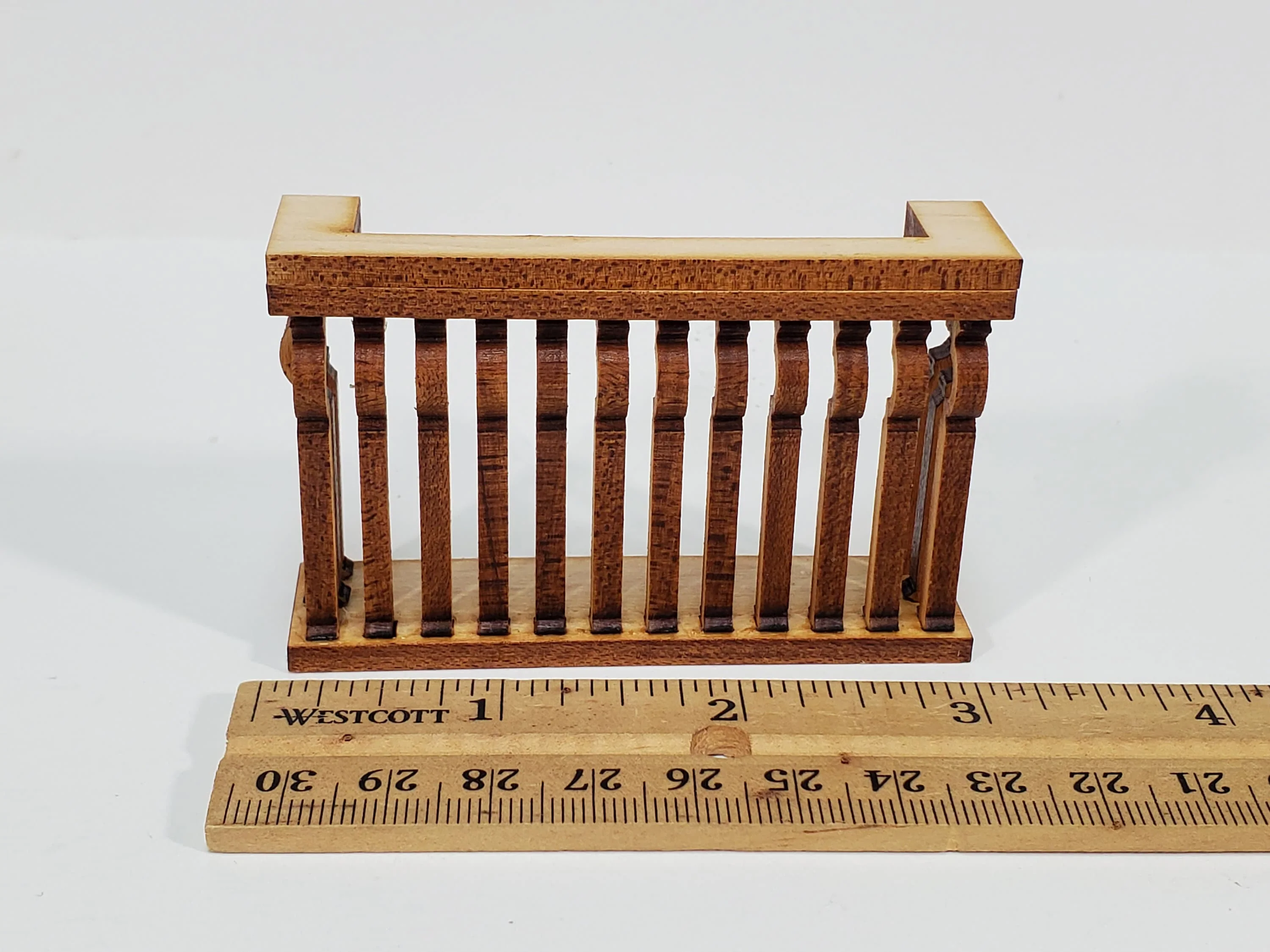 Dollhouse Balcony Gate for Window Square Narrow DIY 1:12 Scale Miniature 3" - Image 4