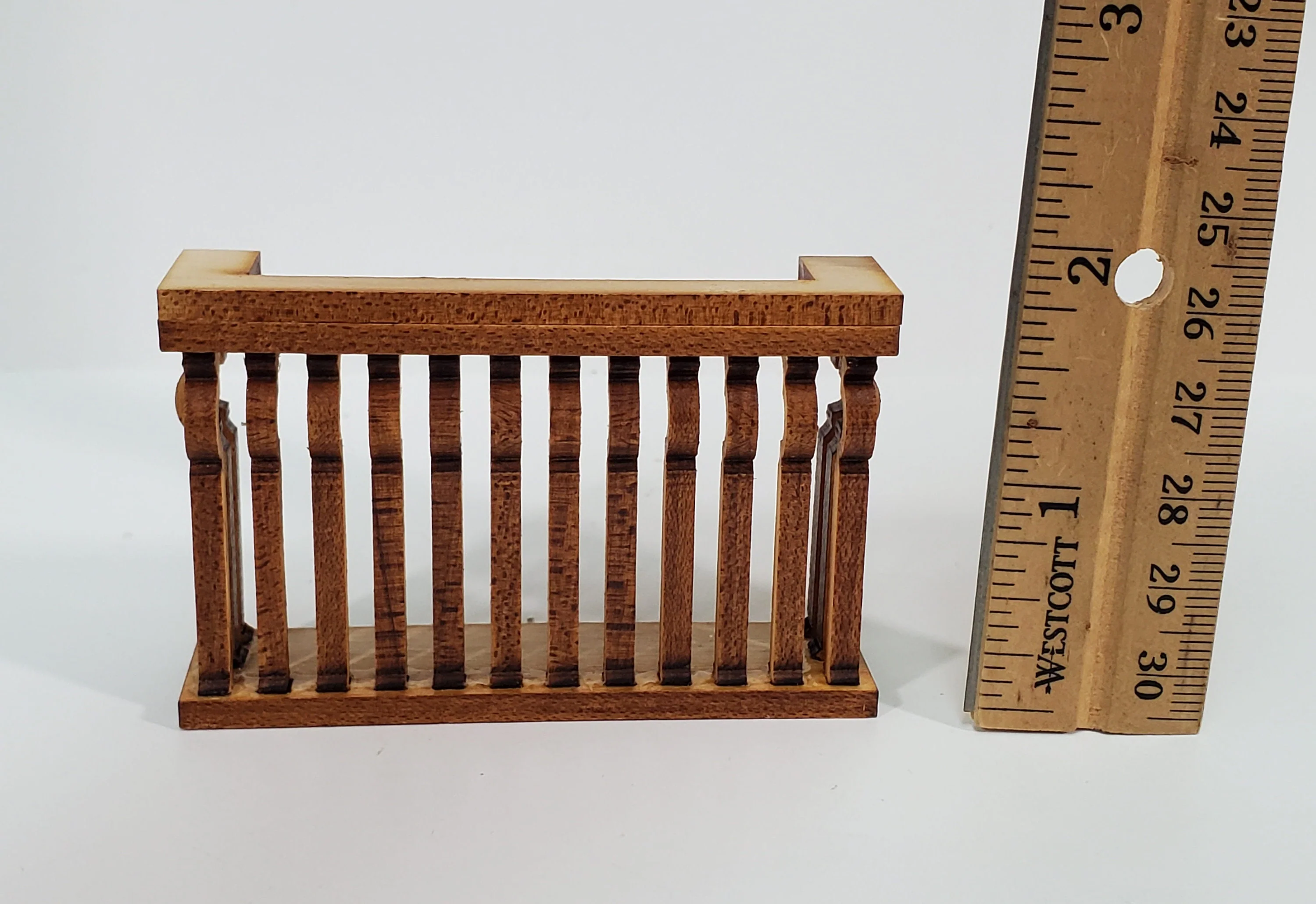 Dollhouse Balcony Gate for Window Square Narrow DIY 1:12 Scale Miniature 3" - Image 5
