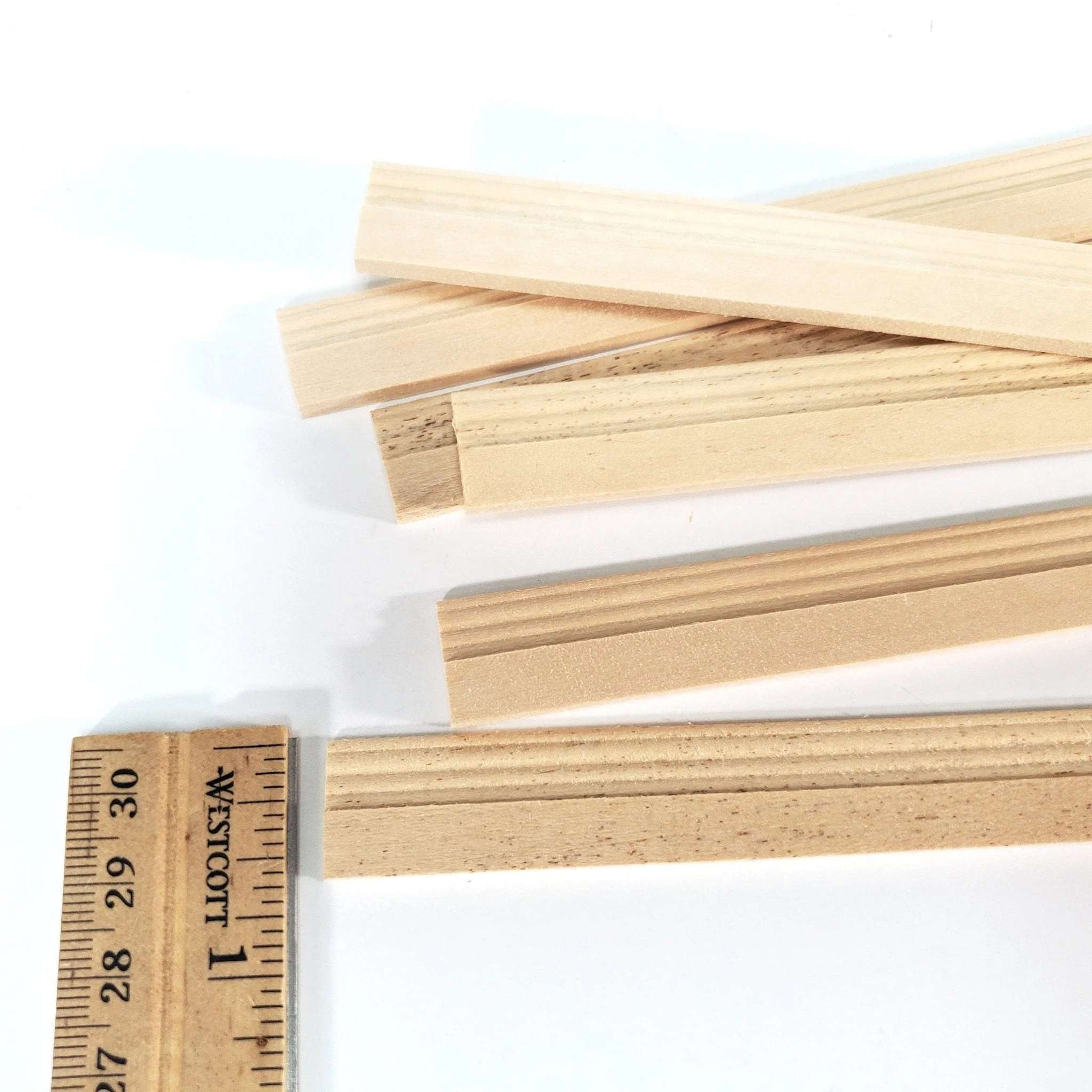 Dollhouse Baseboard Skirting Trim Molding 5/8" wide x 12" long 6 Pieces 1:12 Scale 7018 - Image 4