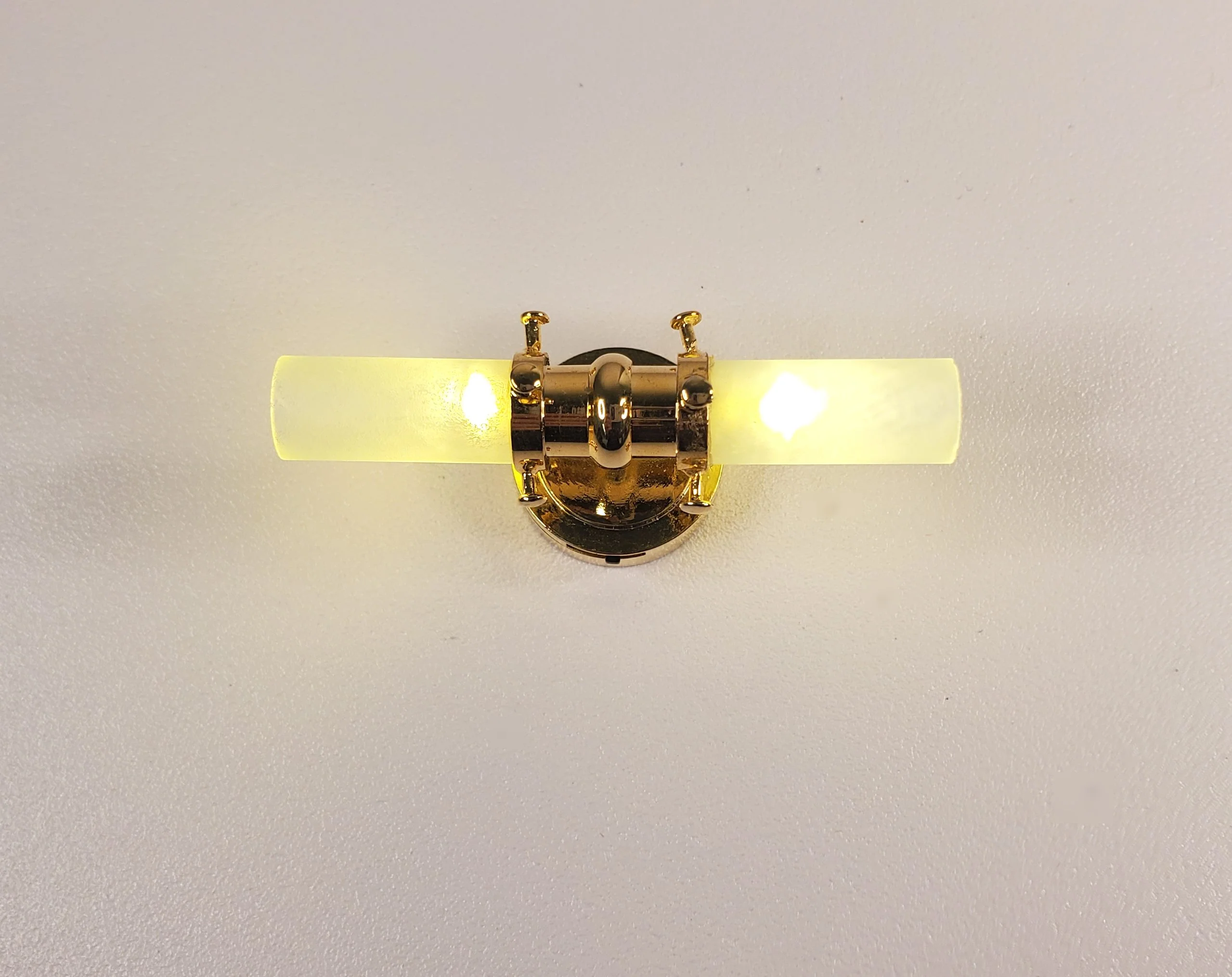 Dollhouse Battery Tube Light Wall Sconce Modern Miniature 1:12 Scale Houseworks