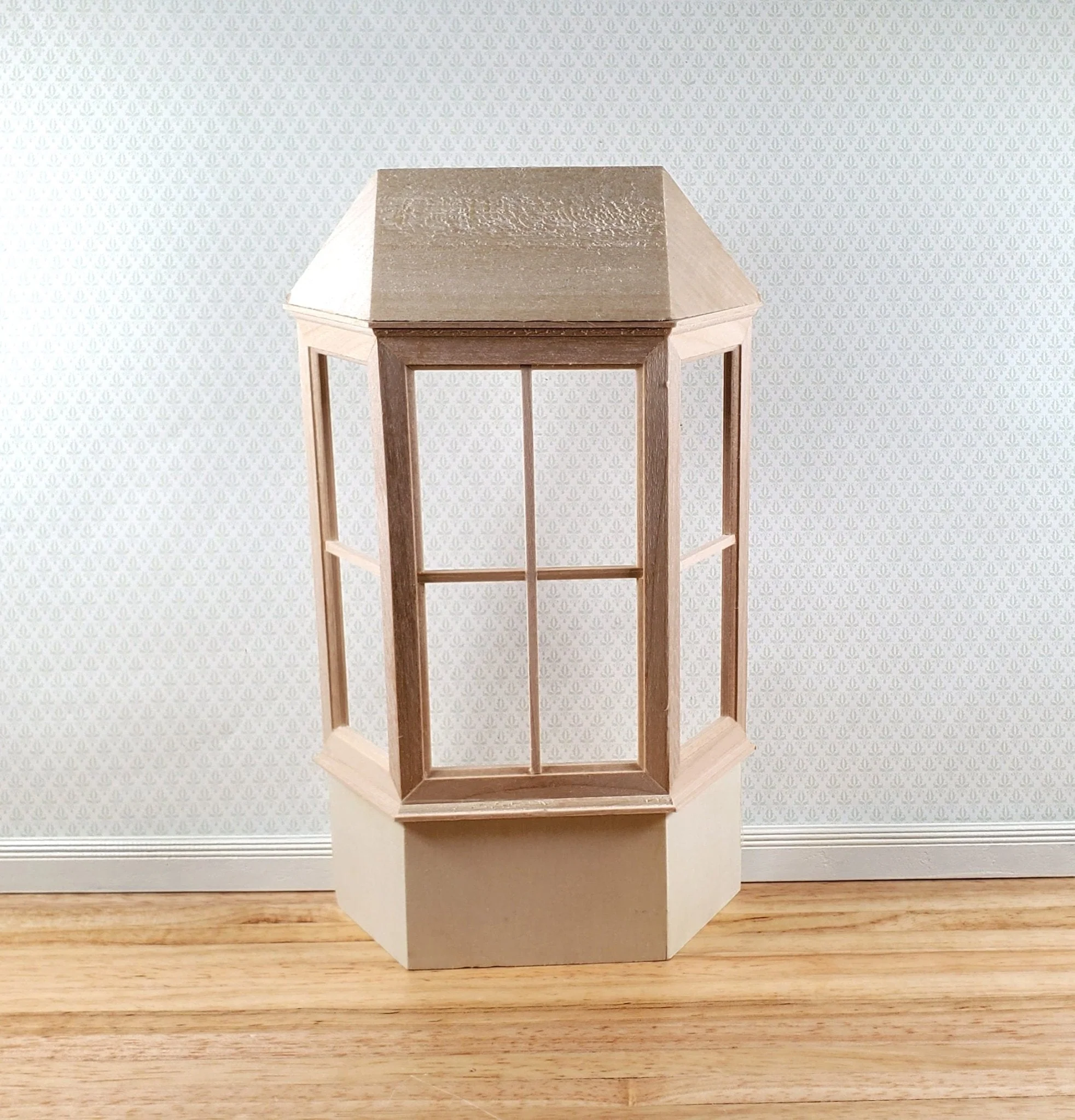 Dollhouse Bay Window Tall 1:12 Scale Miniature Floor to Ceiling DIY