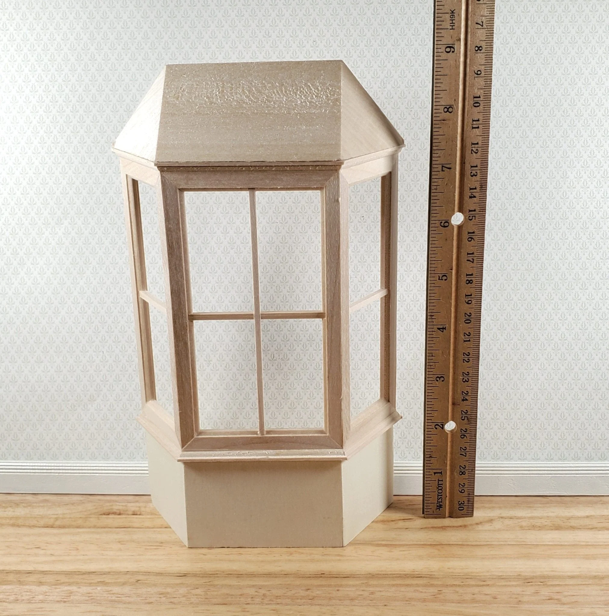 Dollhouse Bay Window Tall 1:12 Scale Miniature Floor to Ceiling DIY - Image 5