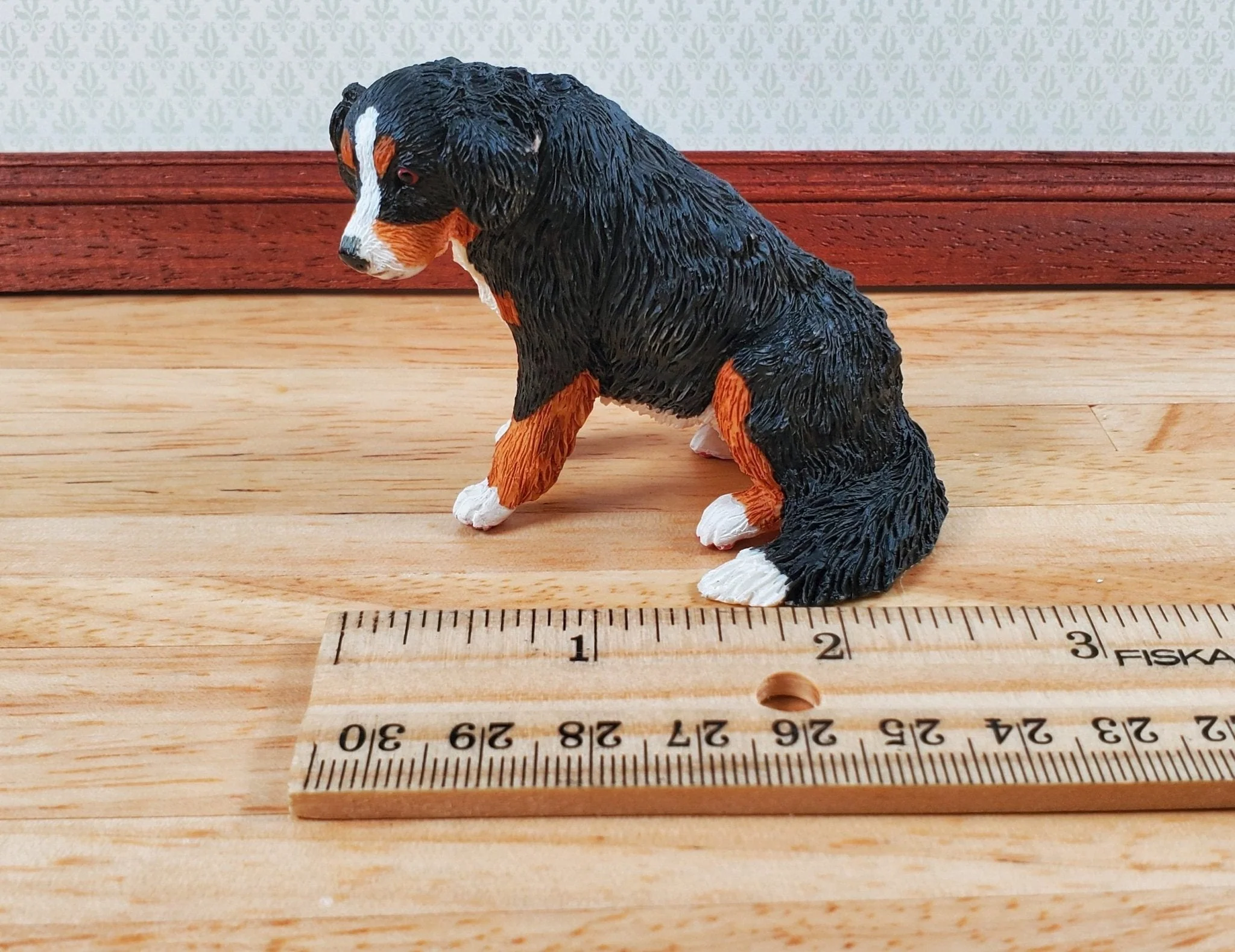Dollhouse Bernese Mountain Dog Pet 1:12 Scale Miniature Animal - Image 8