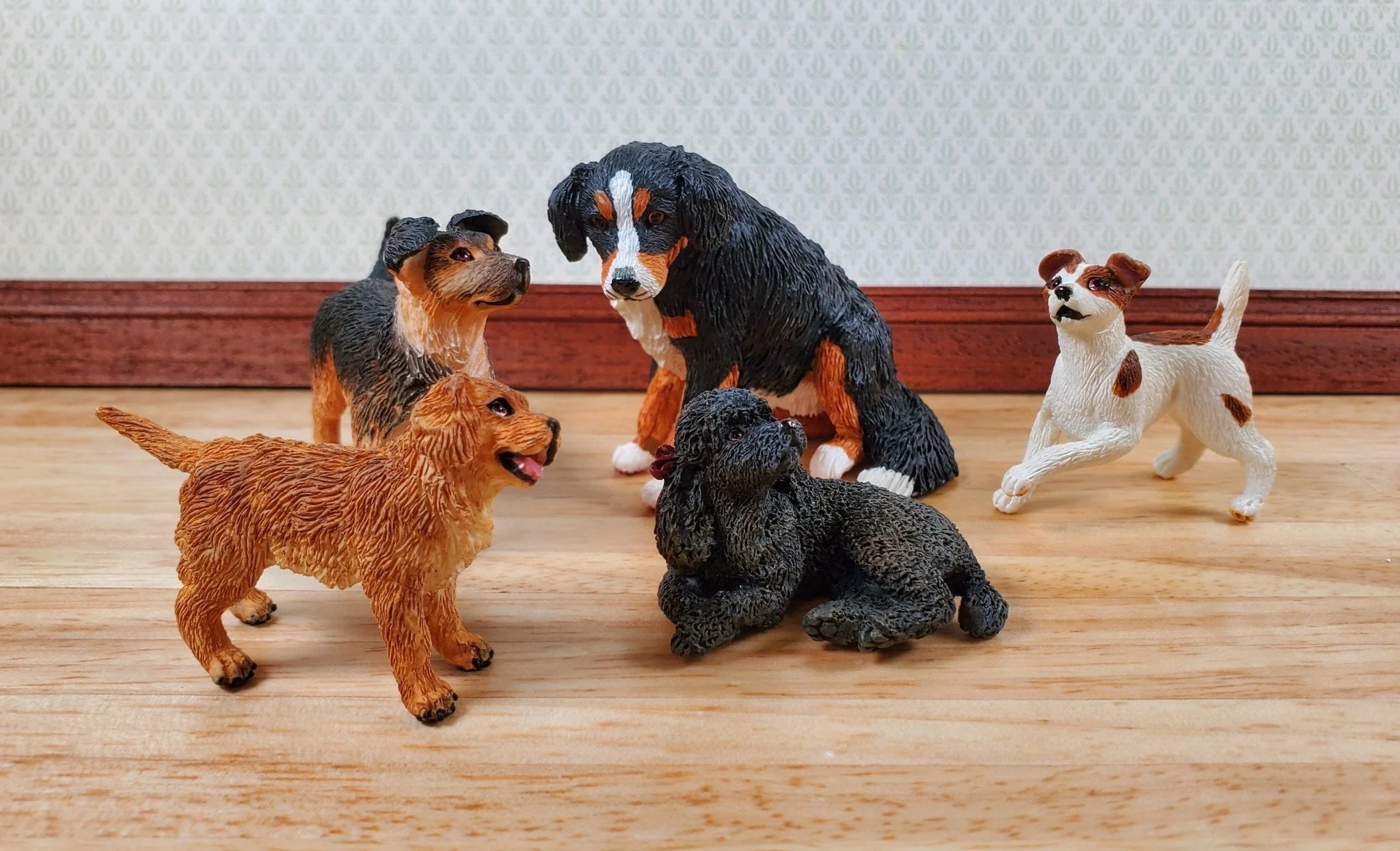 Dollhouse Bernese Mountain Puppy Dog Pet 1:12 Scale Miniature Animal - Image 6