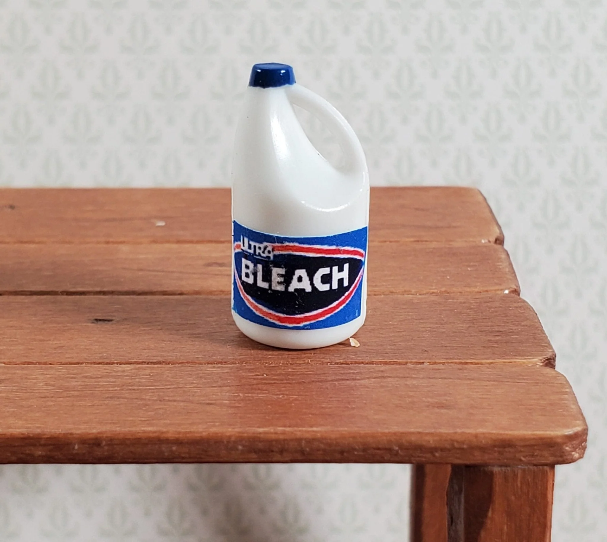Dollhouse Bleach Bottle Jug 1:12 Scale Miniature Laundry Room Decor Accessory