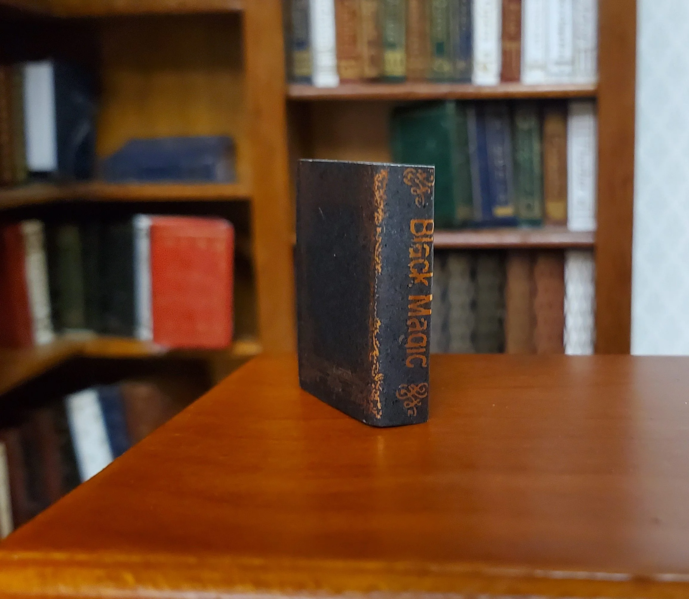 Dollhouse Book Black Magic 1:12 Scale Miniature (blank inside) Handmade - Image 2