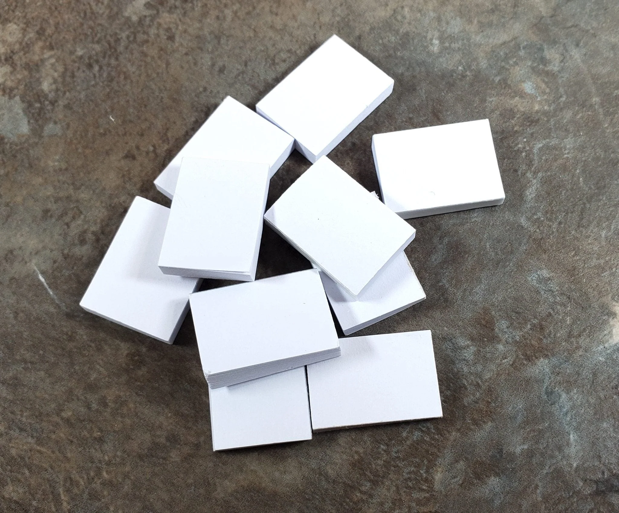 Dollhouse Book Inserts 10 Pieces Blank 7/8" tall 1:12 Scale Miniatures Library - Image 2