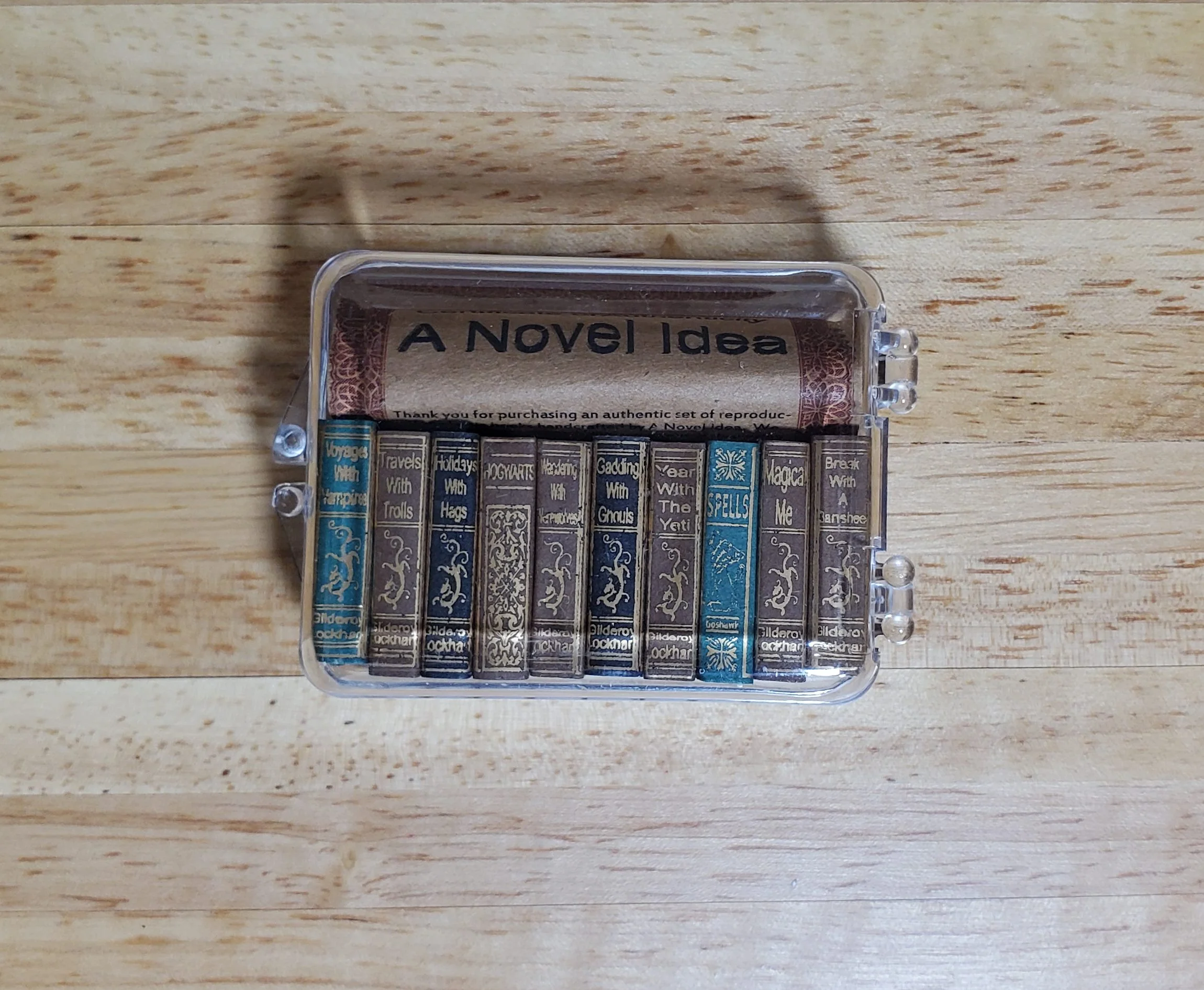 Dollhouse Book Set x10 Wizard School Books 1:12 Scale Miniatures (blank inside) - Image 3
