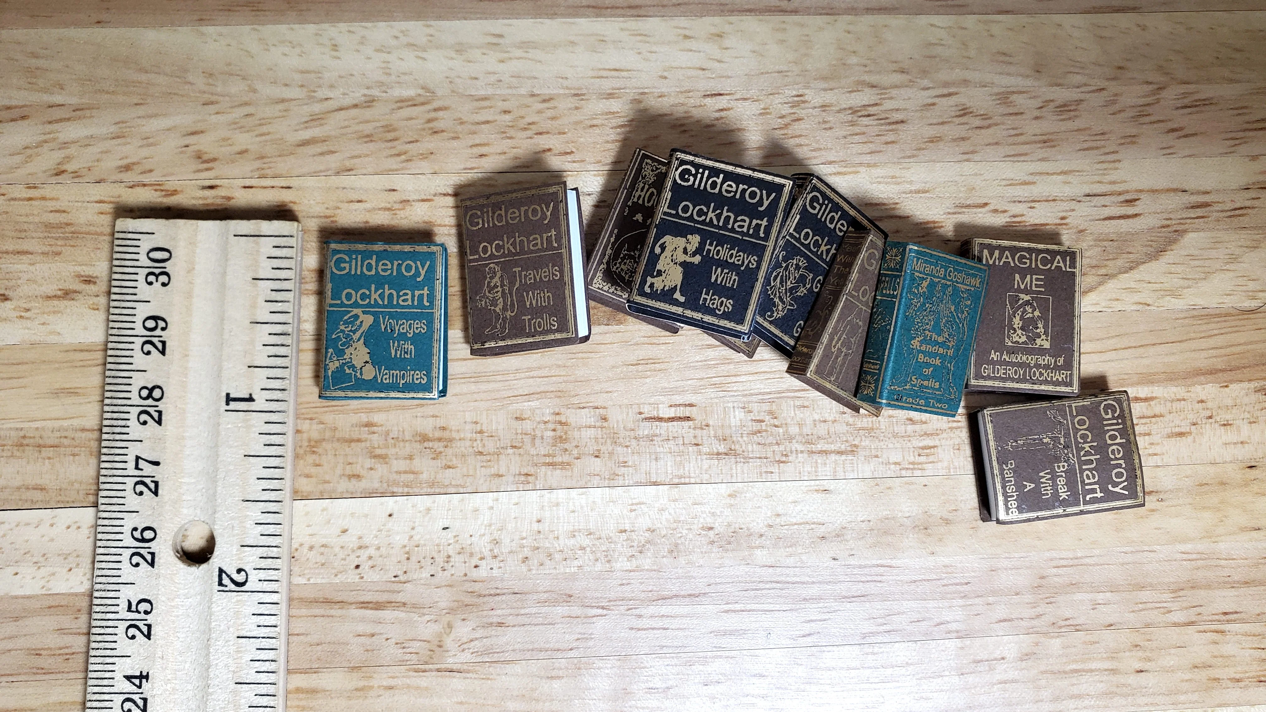Dollhouse Book Set x10 Wizard School Books 1:12 Scale Miniatures (blank inside) - Image 4