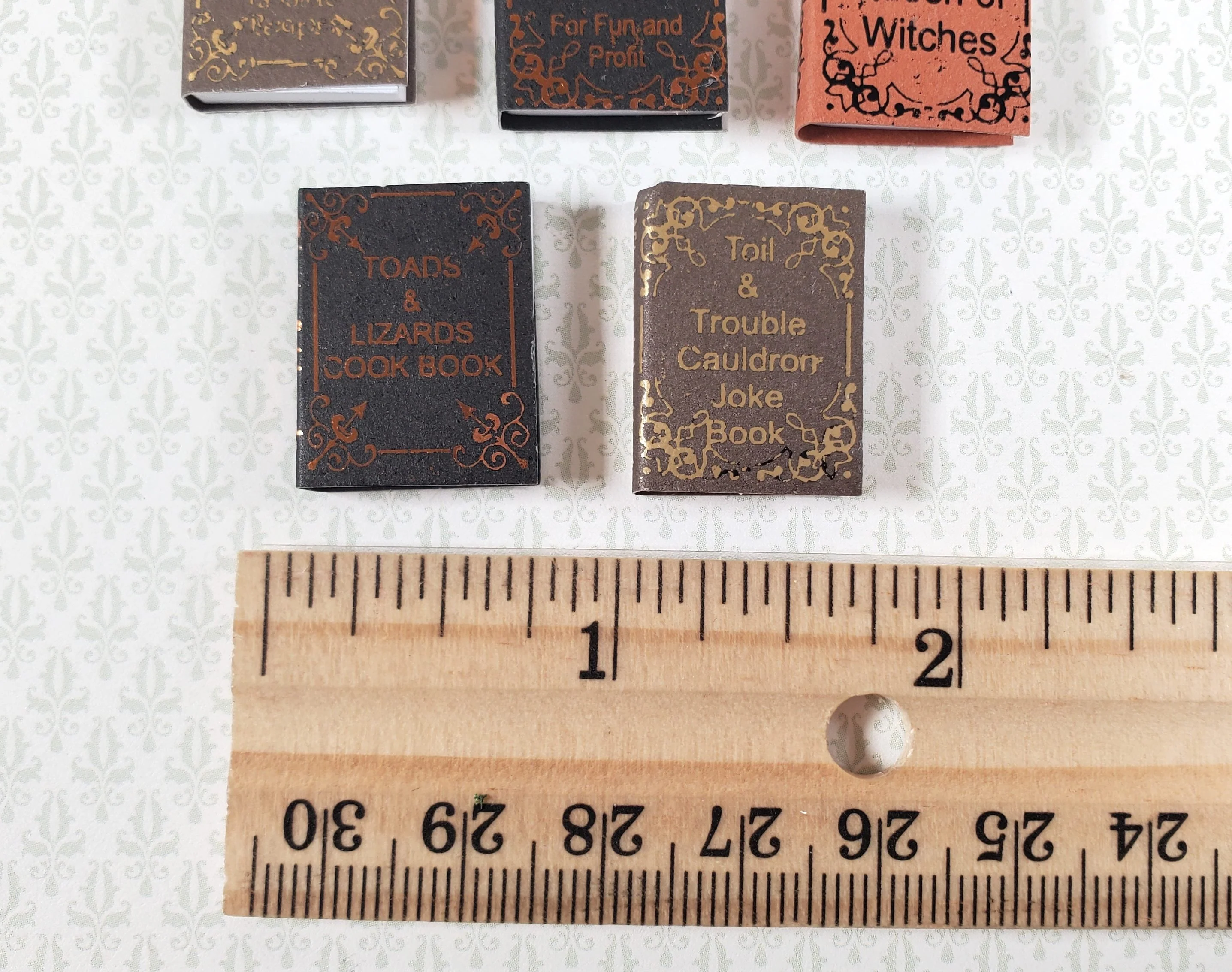 Dollhouse Book Set x5 Witch Humor Volume 1 1:12 Scale Miniatures (blank inside) - Image 4