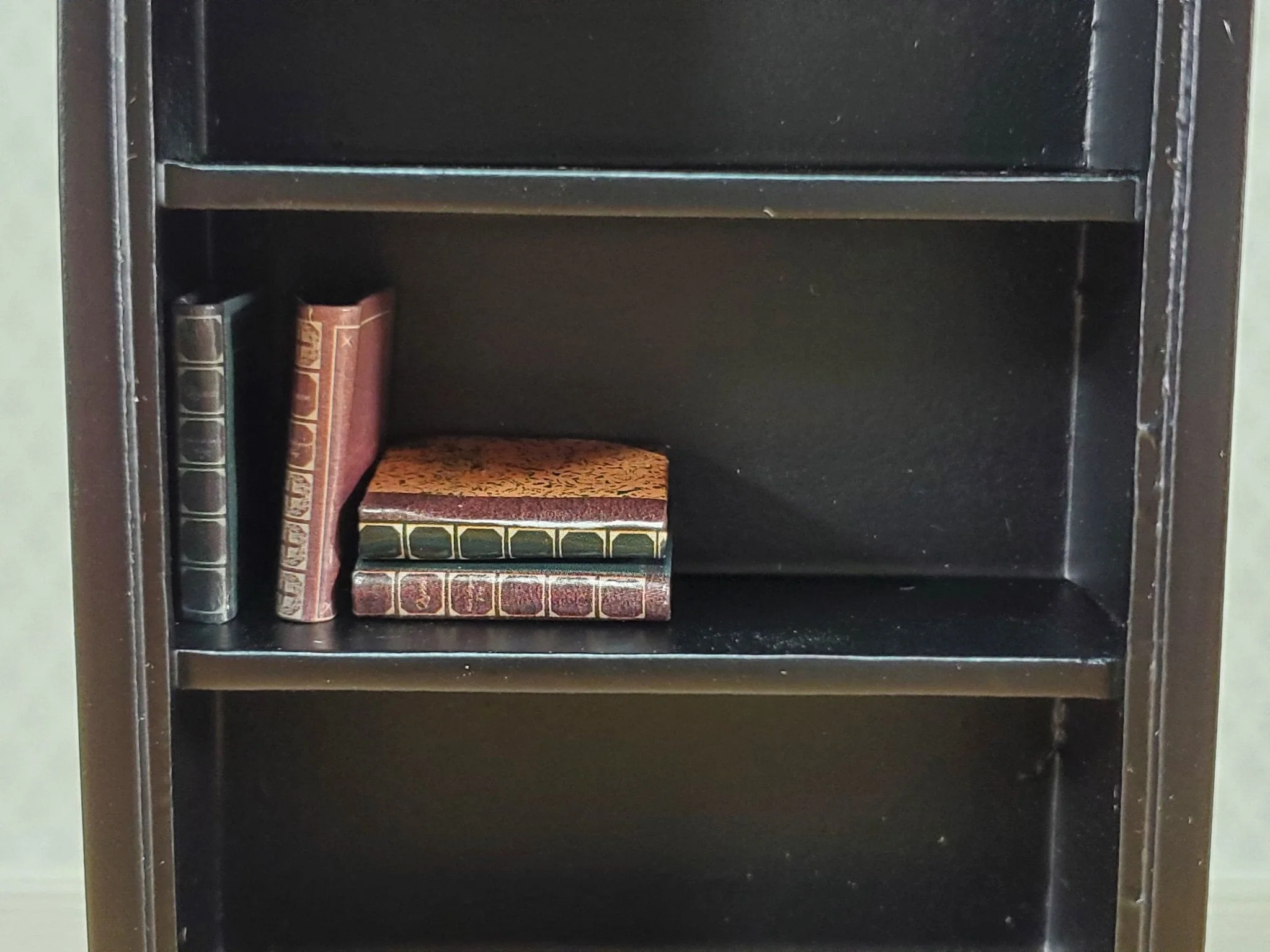 Dollhouse Books with Blank Pages Vintage Style Set of 4 1:12 Scale Miniature Library - Image 4