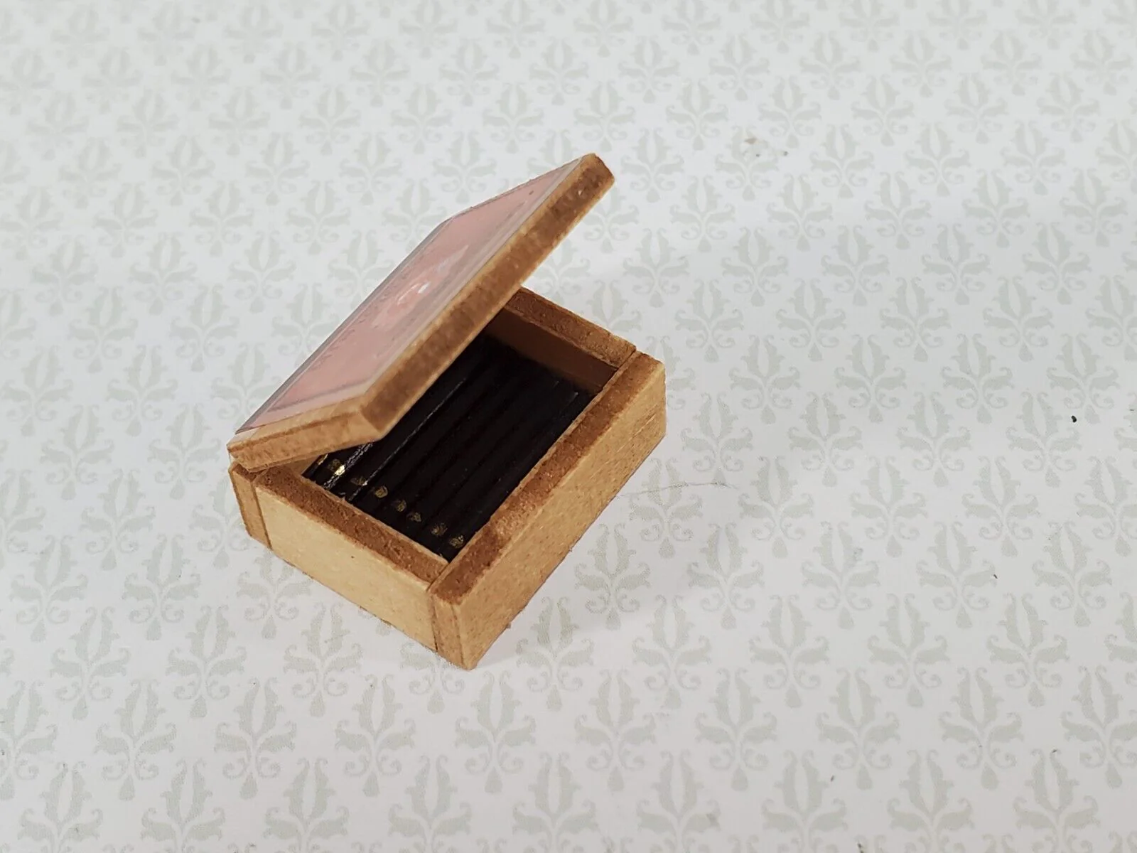 Dollhouse Box of Cigars Vintage Style Wood 1:12 Scale Miniature - Image 2