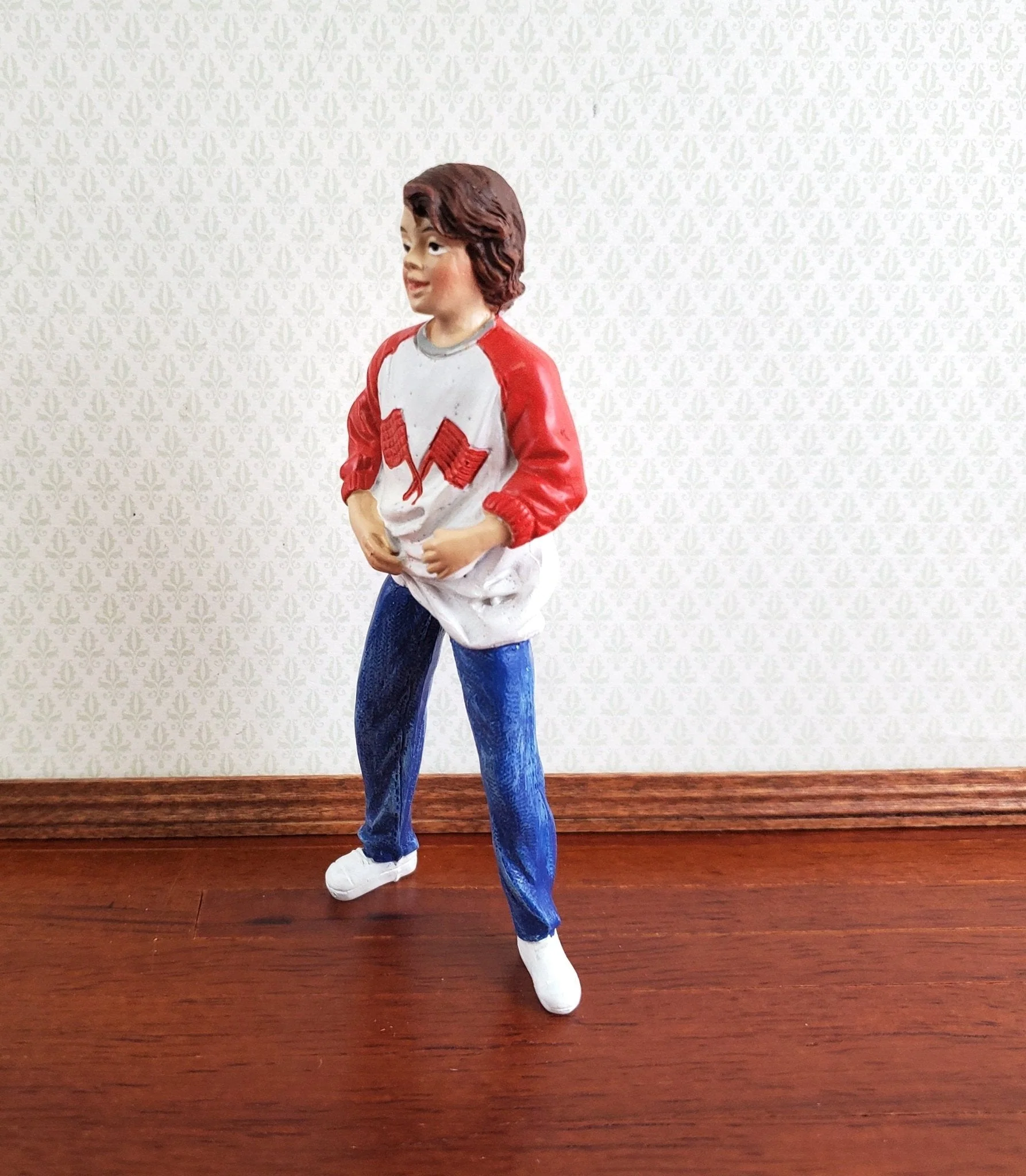 Dollhouse Boy Son Young Teenager Brother Resin Modern Standing 1:12 Scale Miniature - Image 4