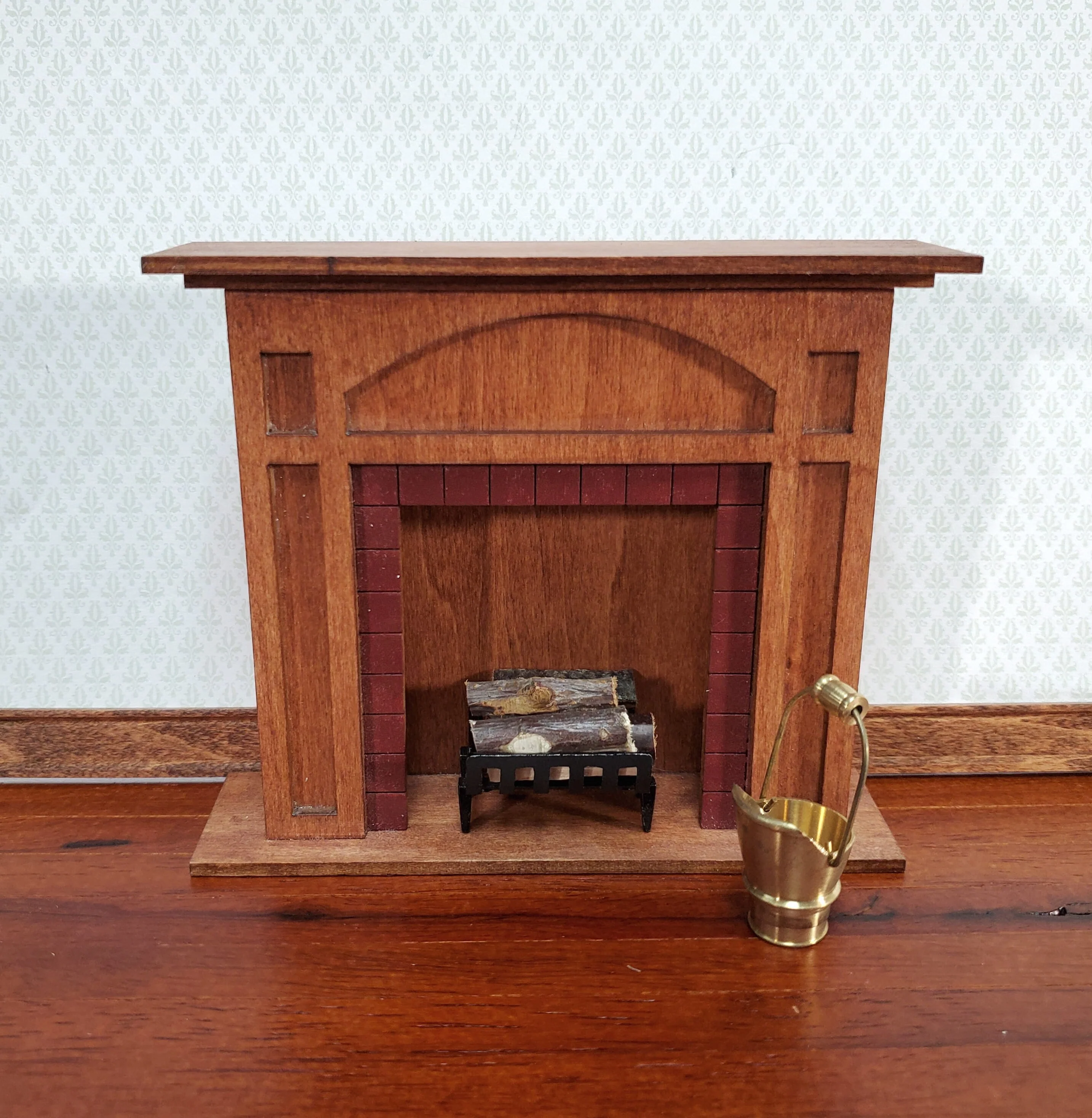Dollhouse Brass Coal Scuttle Bucket Fireplace Accessory 1:12 Scale Miniature - Image 5