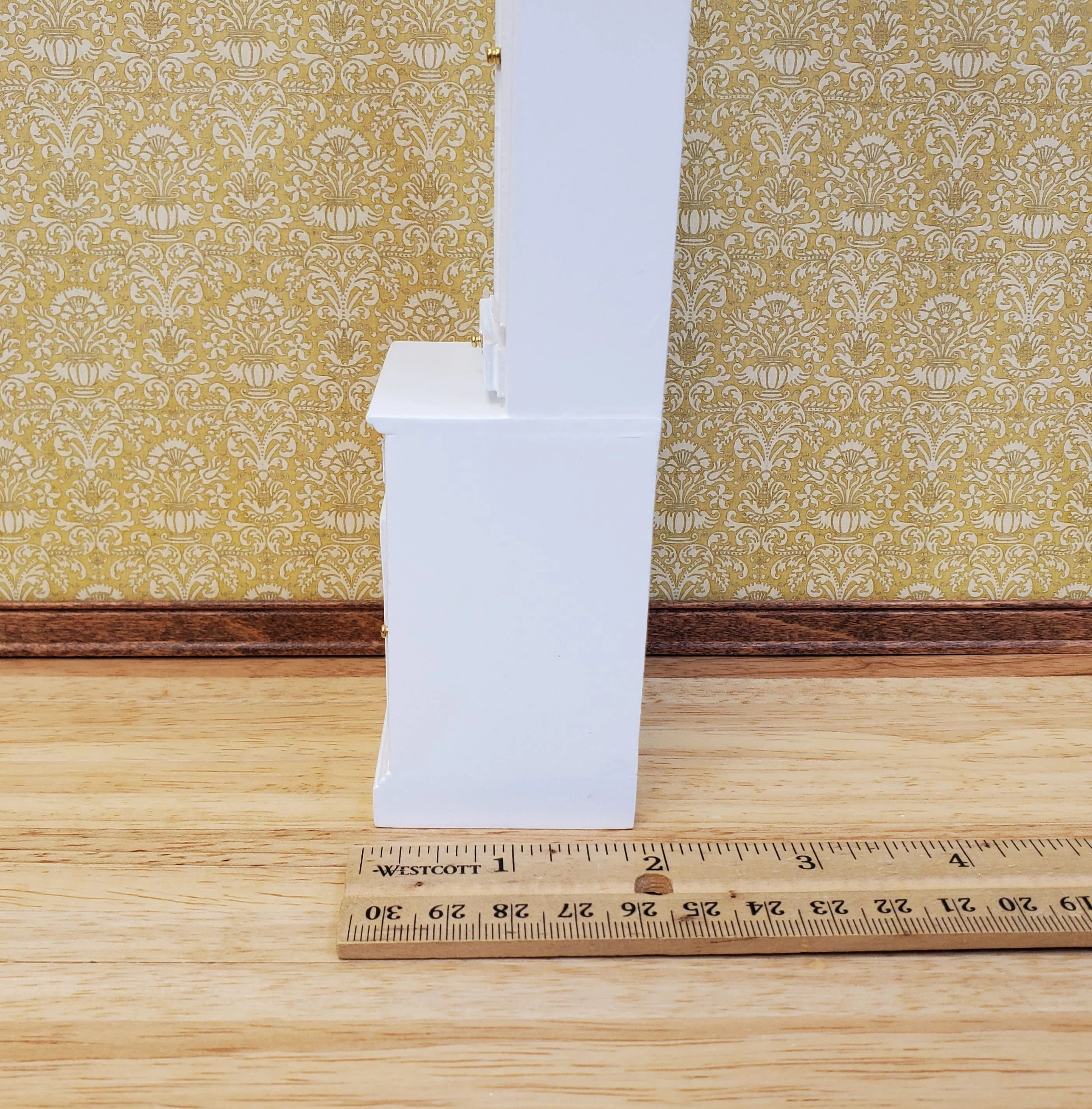 Dollhouse Cabinet Hutch Kitchen or Living Room White Finish 1:12 Scale Miniature Furniture - Image 6