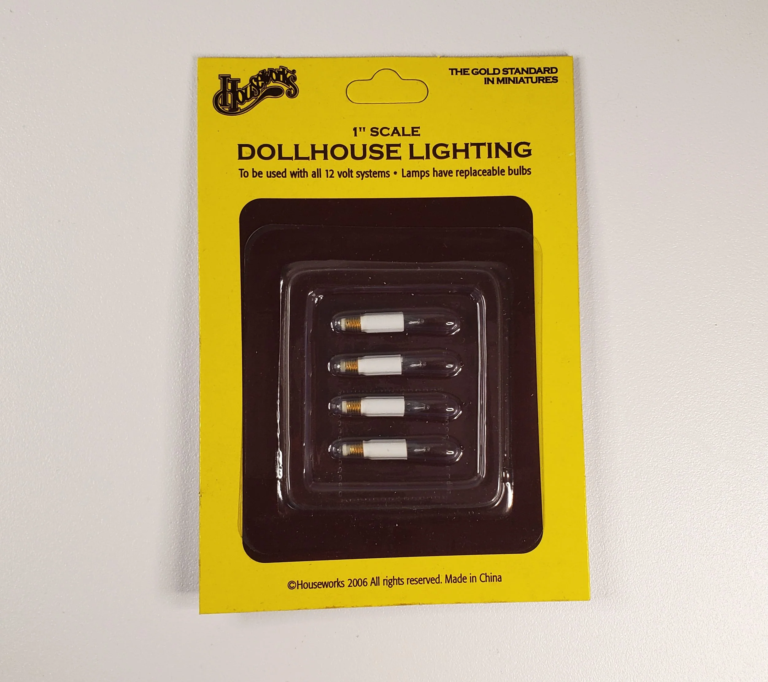 Dollhouse Candle Stick Bulbs Tall 12 Volt 4 piece 5/8" Miniature Replacement Lights - Image 3