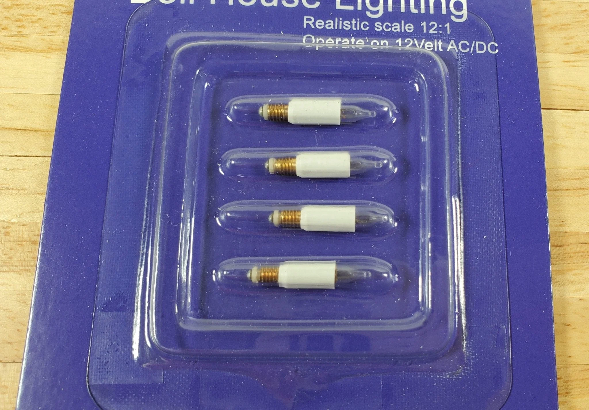 Dollhouse Candle Stick Bulbs Tall 12 Volt 4 piece 7/8" Miniature Replacement Lights - Image 2