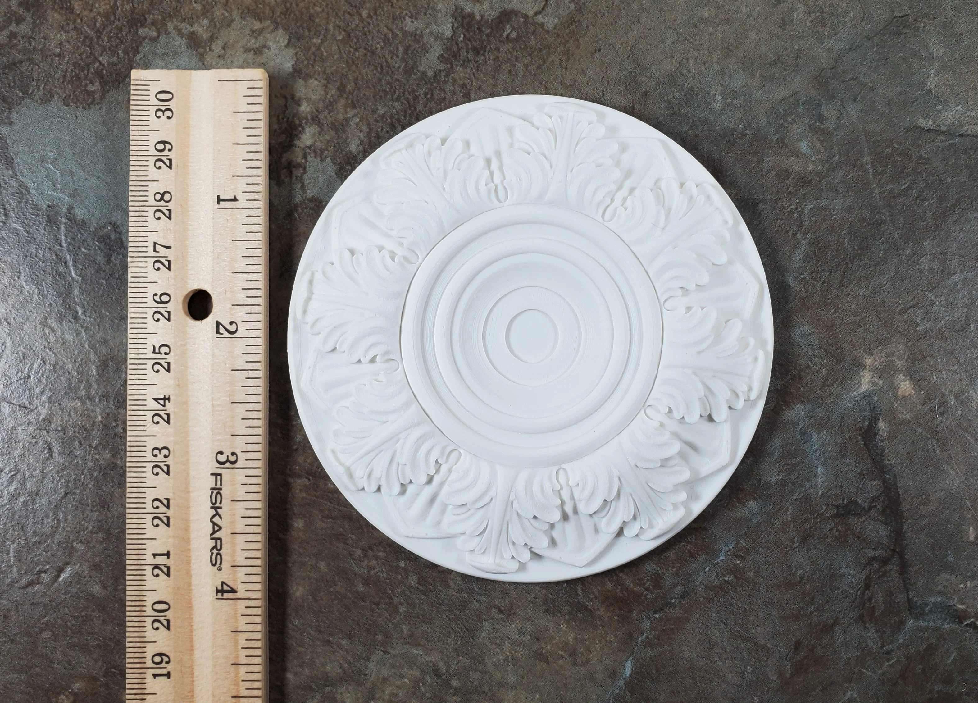 Dollhouse Ceiling Rose Medallion for Battery Lights 1:12 Scale Miniature MC176W - Image 7