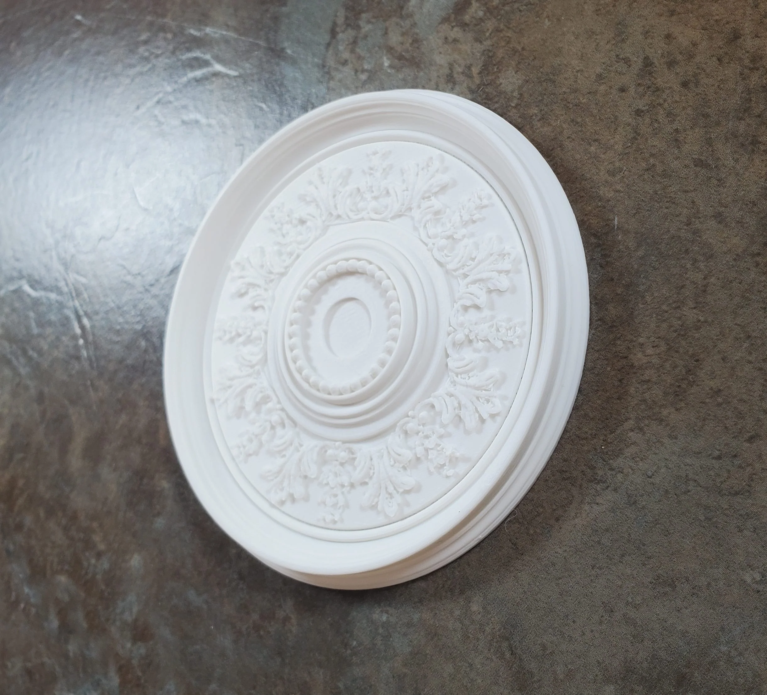 Dollhouse Ceiling Rose Medallion for Battery Lights 1:12 Scale Miniature Style 7 - Image 4
