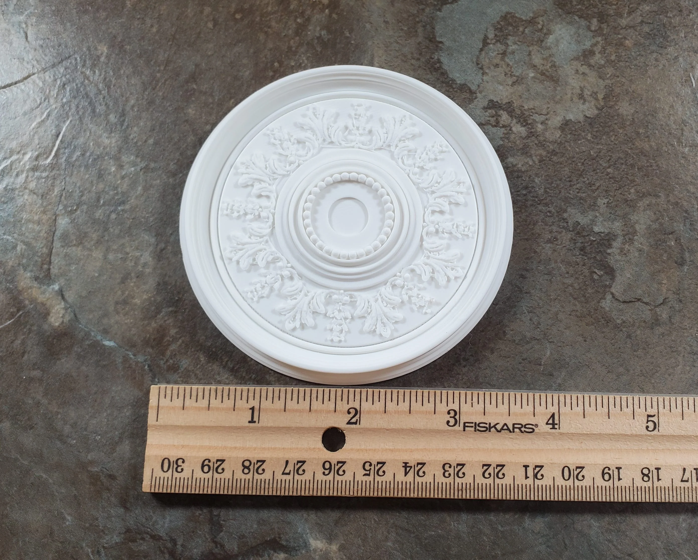 Dollhouse Ceiling Rose Medallion for Battery Lights 1:12 Scale Miniature Style 7 - Image 5
