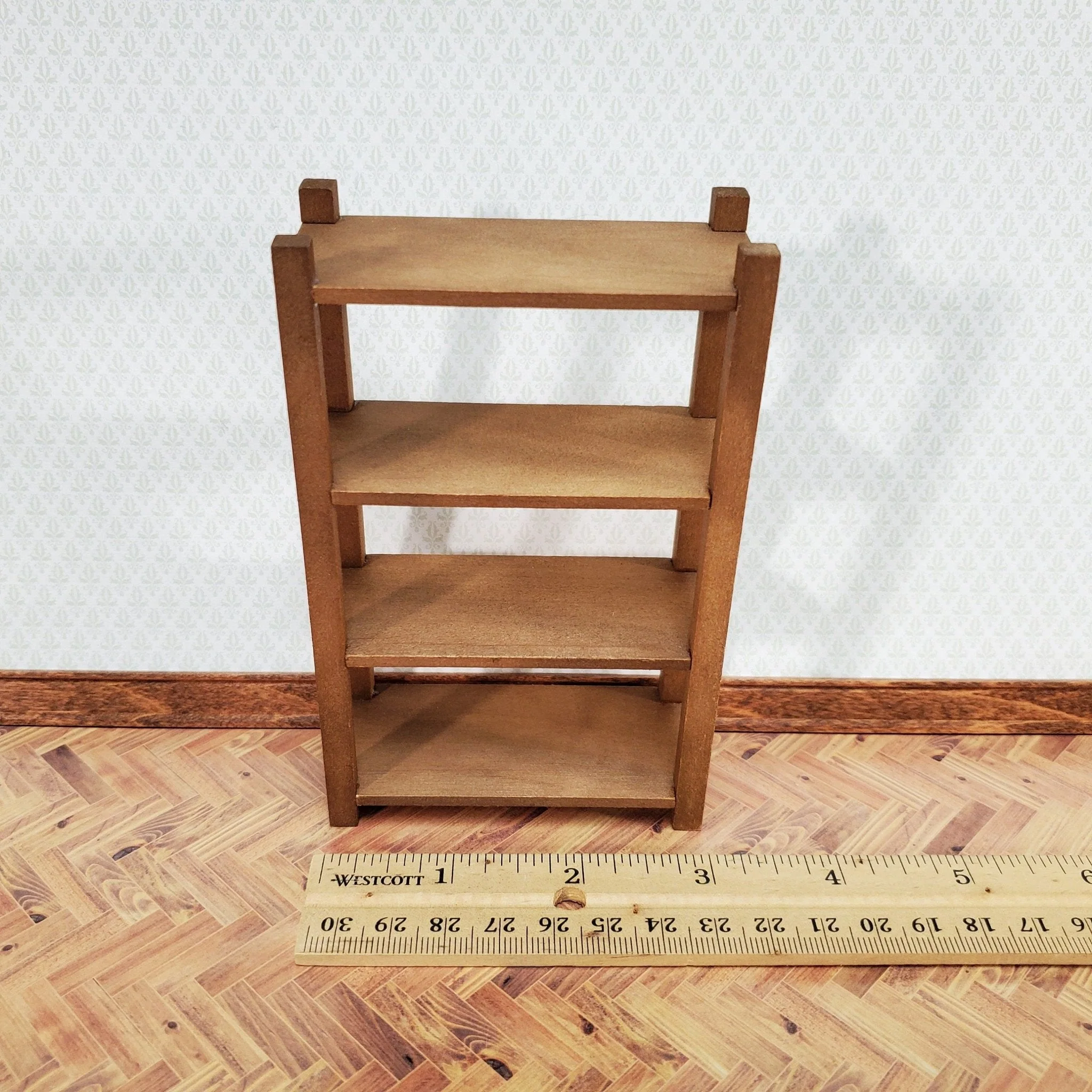Dollhouse Cellar Rack Shelves Wood 1:12 Scale Miniature Furniture by Reutter - Image 4