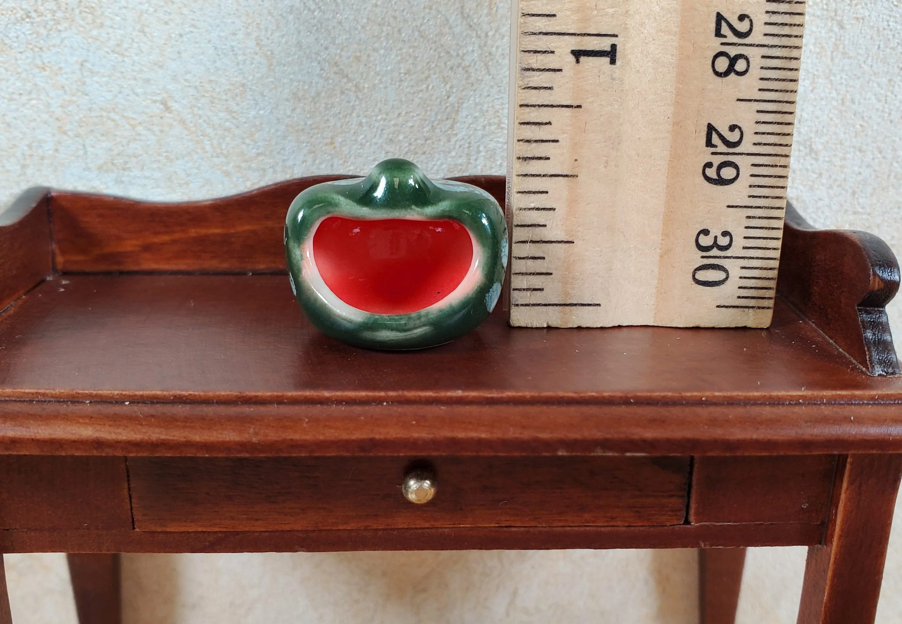 Dollhouse Ceramic Pumpkin Jar Halloween for Candy Cookies or Candle 1:12 Scale - Image 5