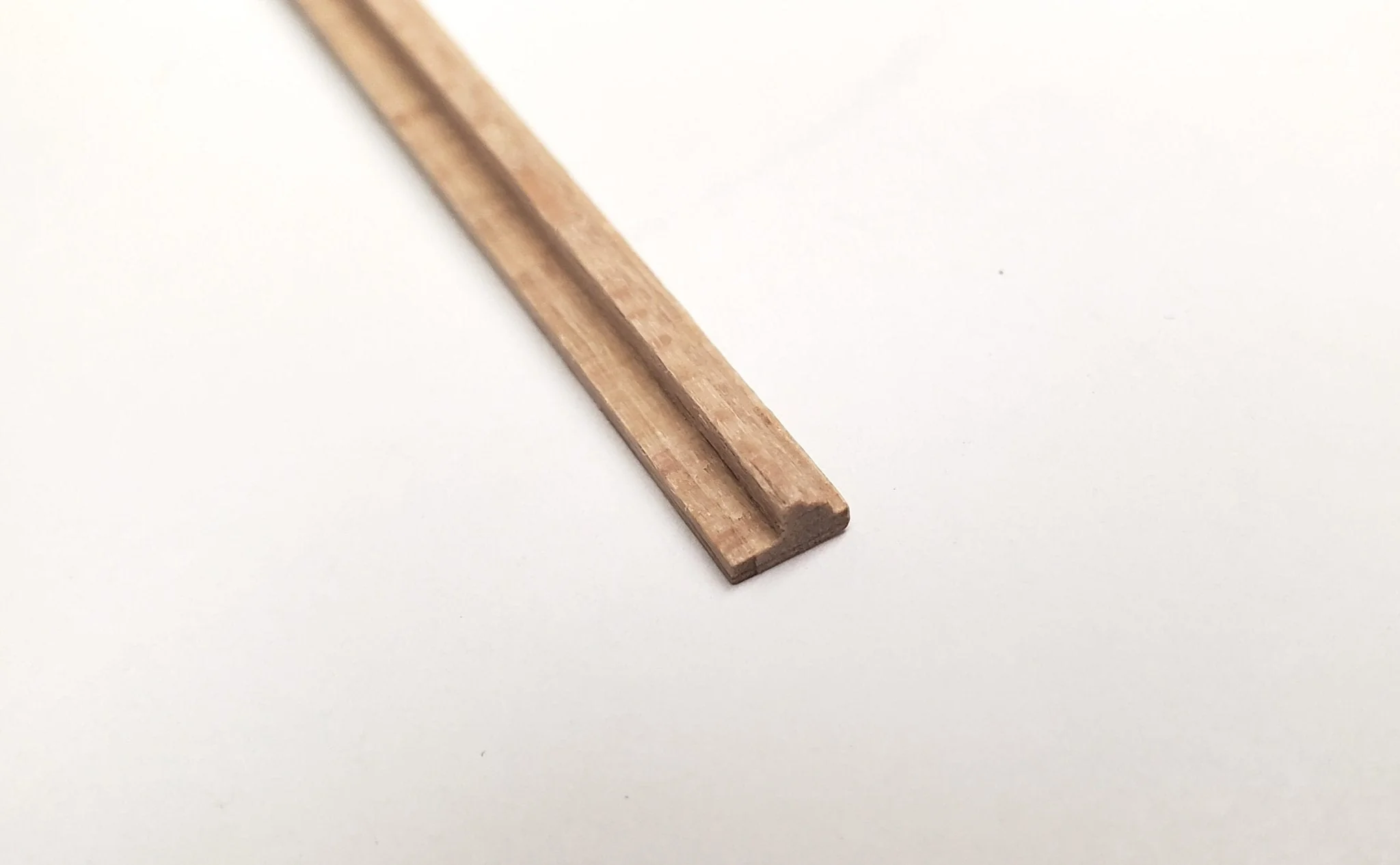 Dollhouse Chair Rail or Picture Frame Molding Trim 1/4" wide x 18" long 1:12 Scale