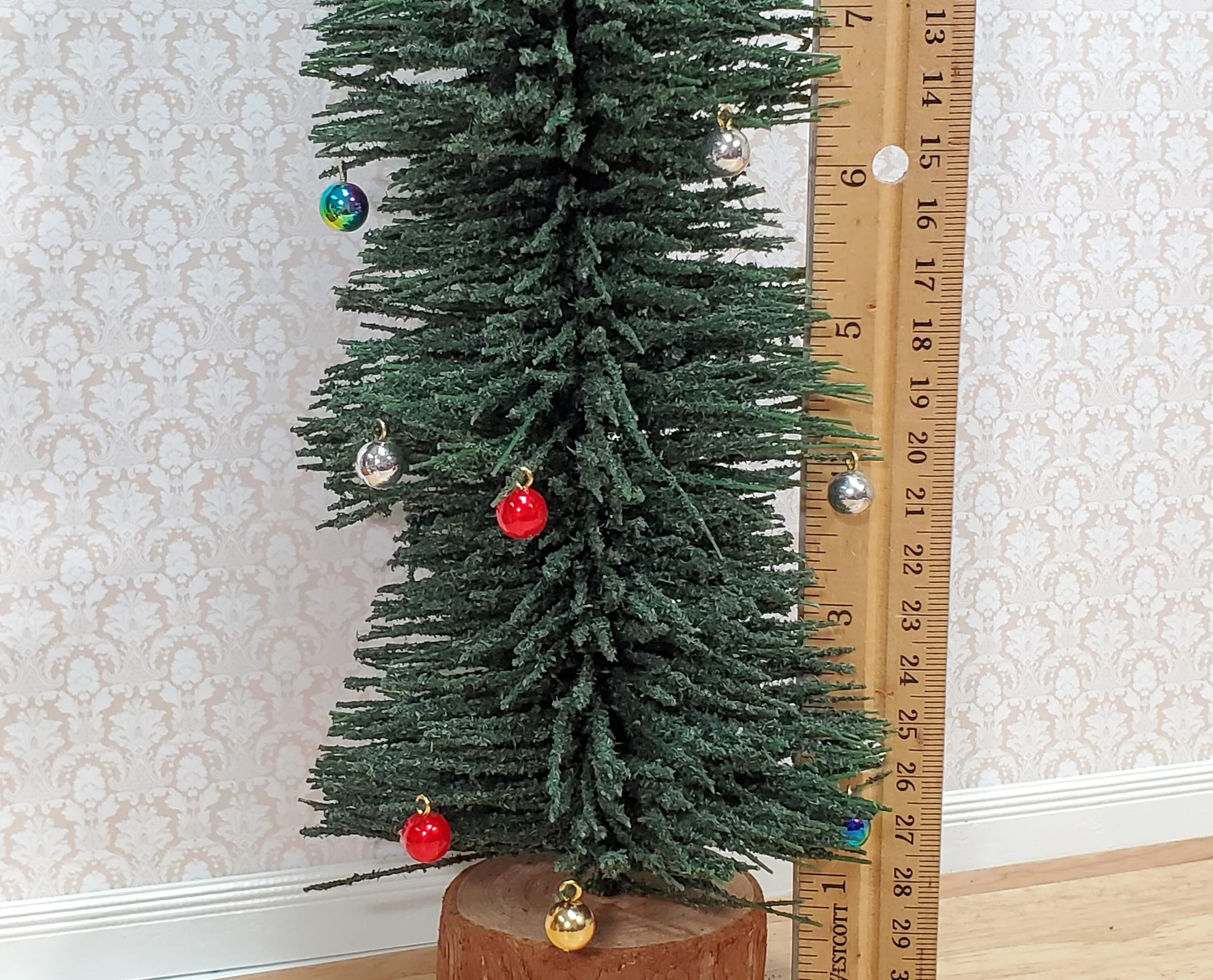 Dollhouse Christmas Ornaments Set of 12 Multi Colored Bulbs 1:12 Scale Miniature - Image 5