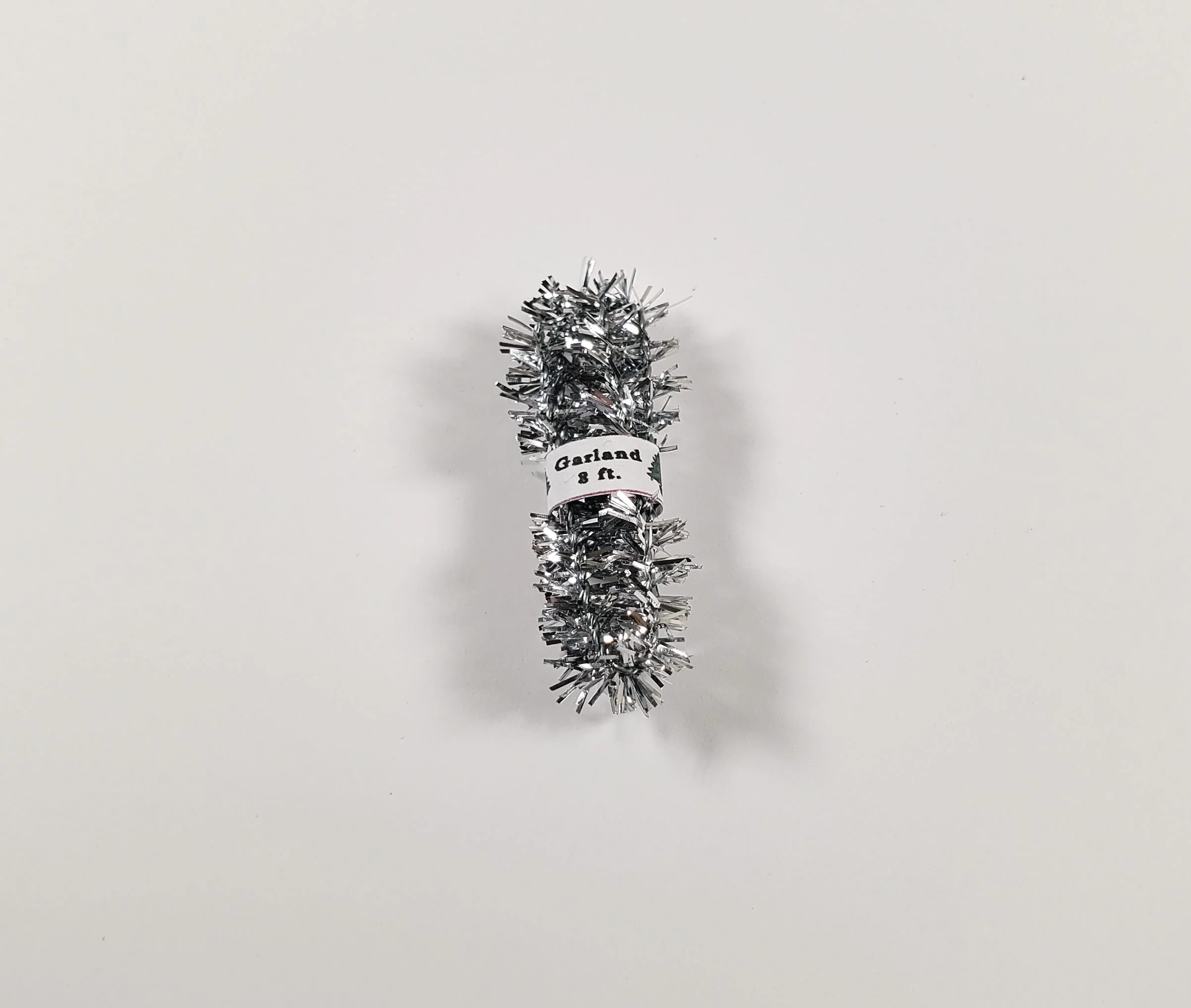 Dollhouse Christmas Prop Silver Tinsel 1:12 Scale Miniature Decor