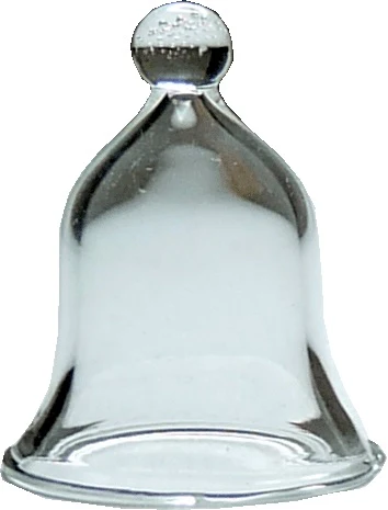 Dollhouse Clear Glass Display Bell or Cloche 1:12 Scale Miniature