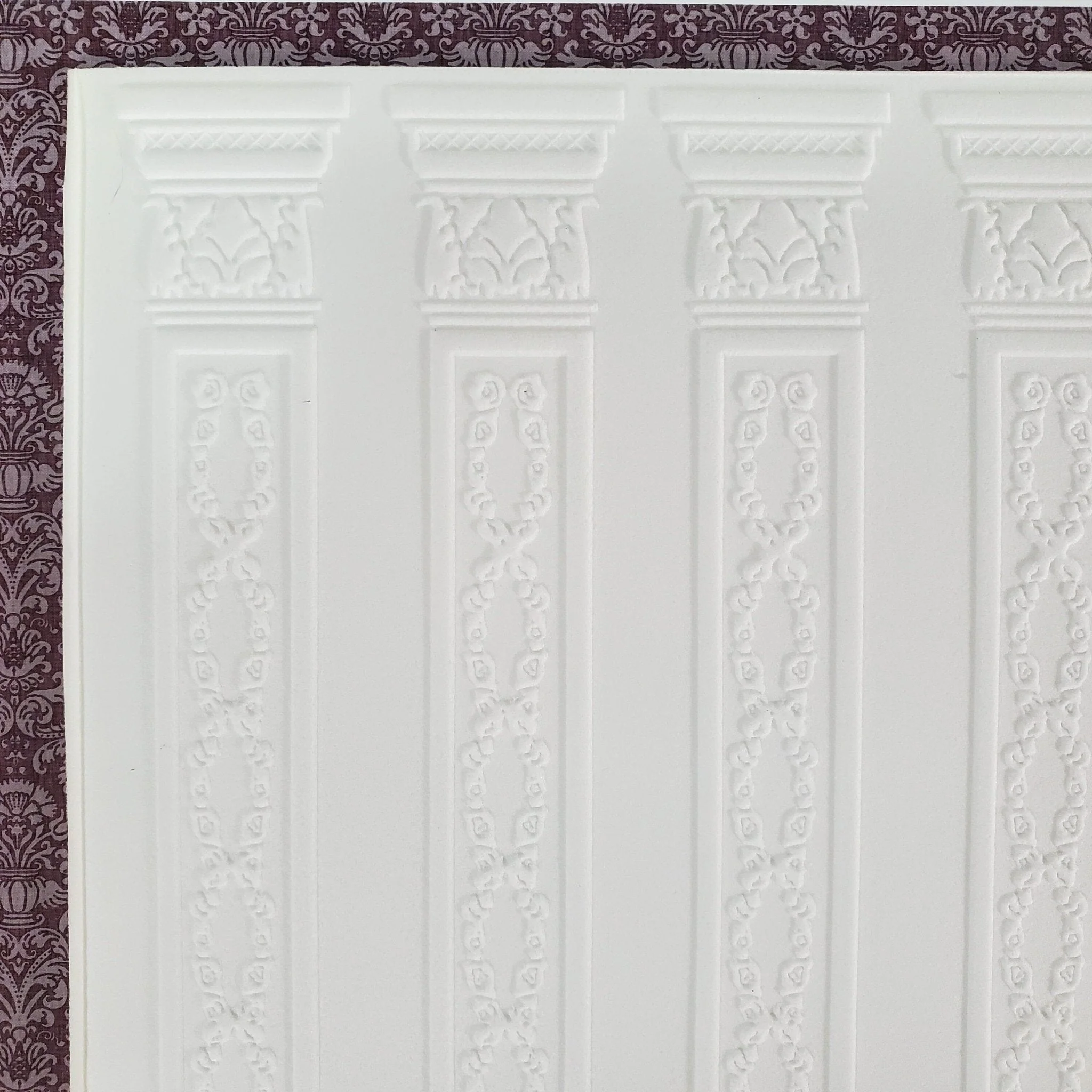 Dollhouse Column Wall Panel Embossed Textured Foam Board 1:12 Scale World Model 34933 - Image 3