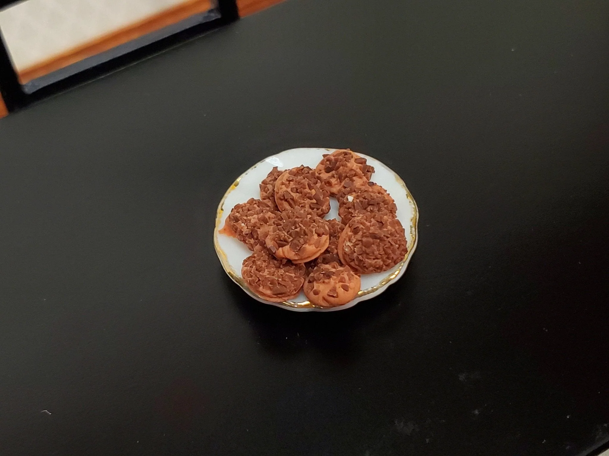 Dollhouse Cookies Set of 10 Chocolate Chip 1:12 Scale Miniatures Food Groceries - Image 5