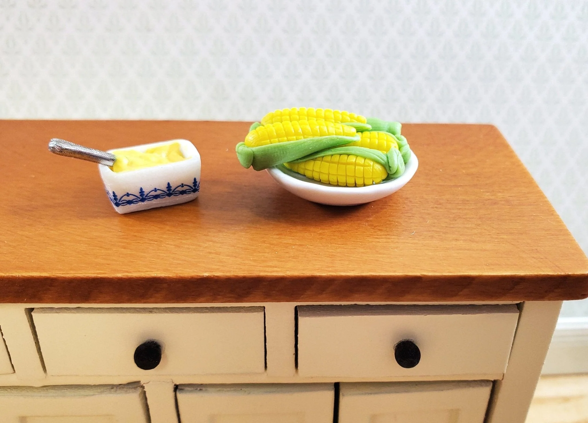 Dollhouse Corn on the Cob 5 Pieces 1:12 Scale Miniatures Food Kitchen - Image 2