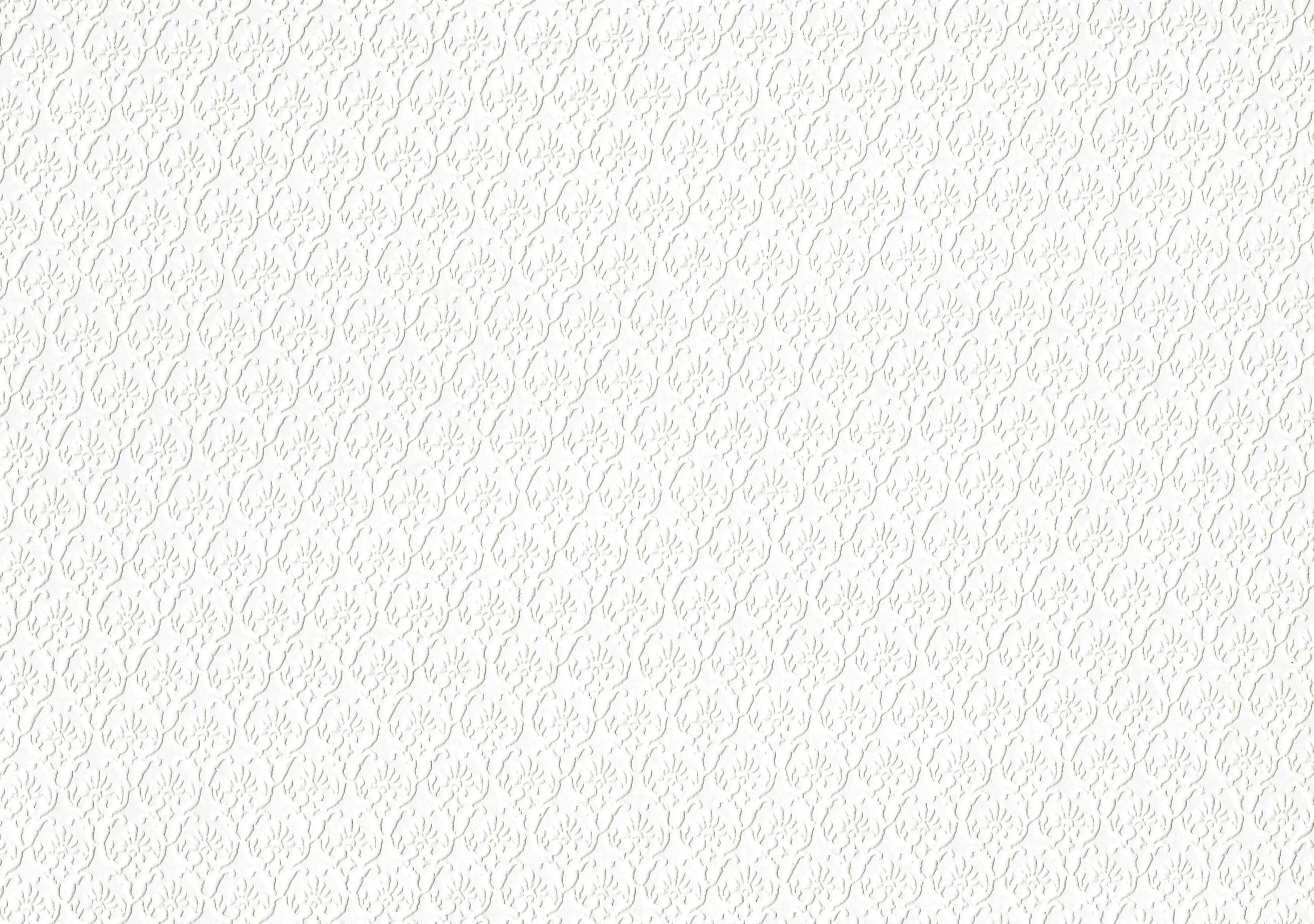 Dollhouse Cream Embossed Wallpaper x3 Sheets Art Nouveau 20 "x 10.5" 1:12 Scale