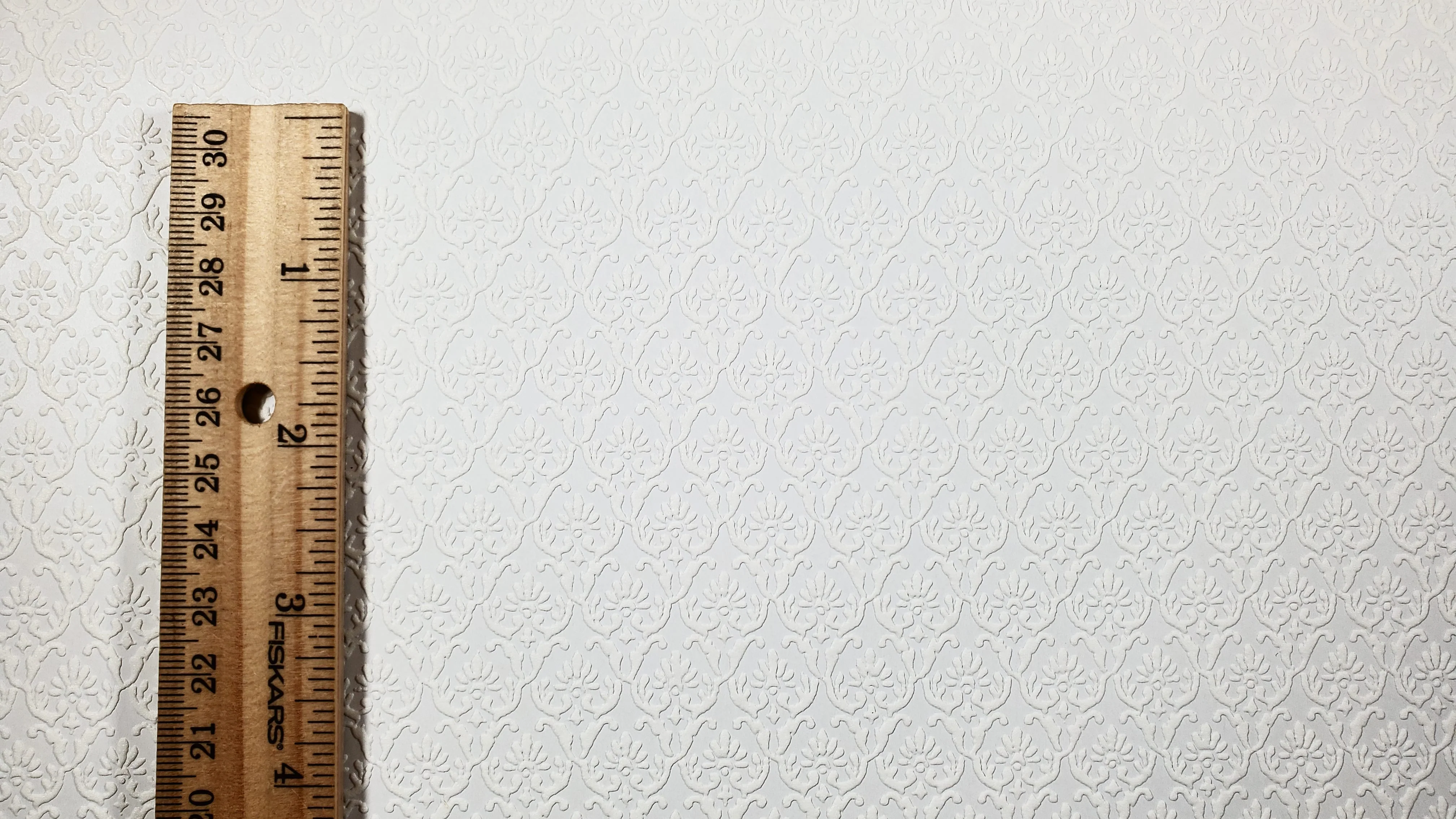 Dollhouse Cream Embossed Wallpaper x3 Sheets Art Nouveau 20 "x 10.5" 1:12 Scale - Image 3
