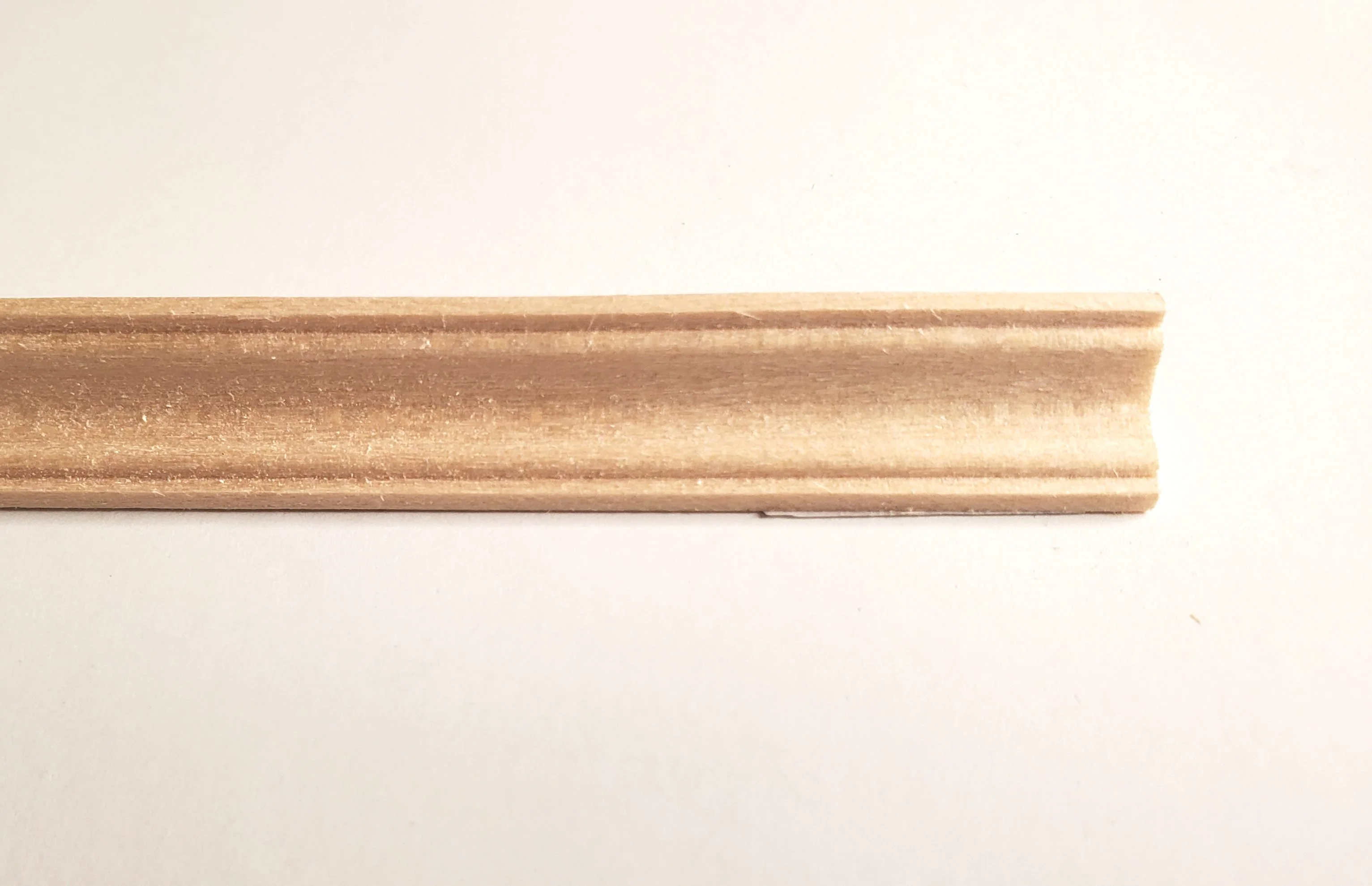 Dollhouse Crown Molding Ceiling Trim 3/8" tall x 18" long 1:12 Scale Unpainted - Image 2