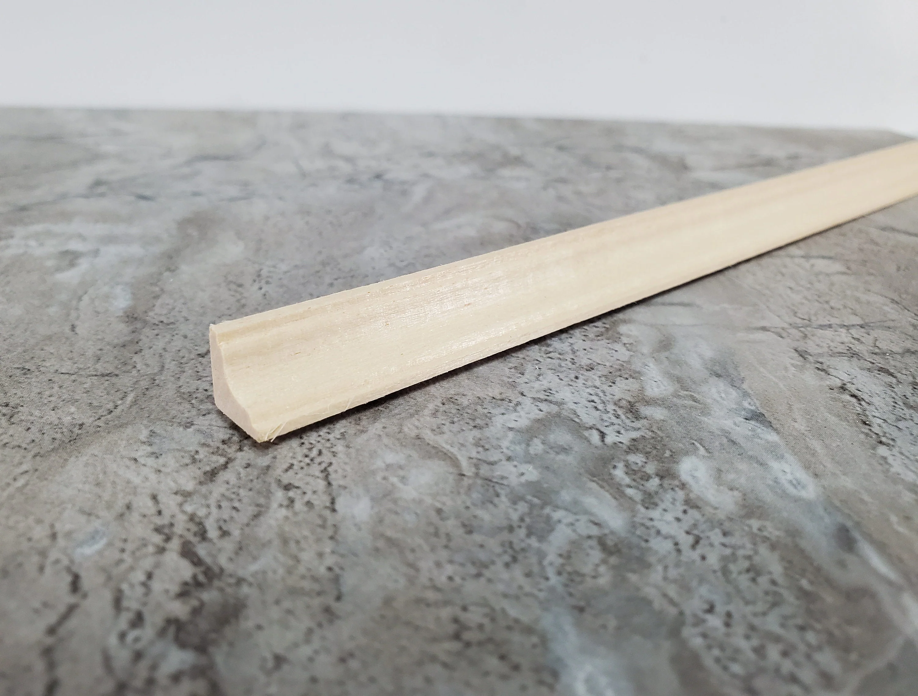Dollhouse Crown Molding Ceiling Trim 3/8" wide x 18" long for Miniatures TC1008