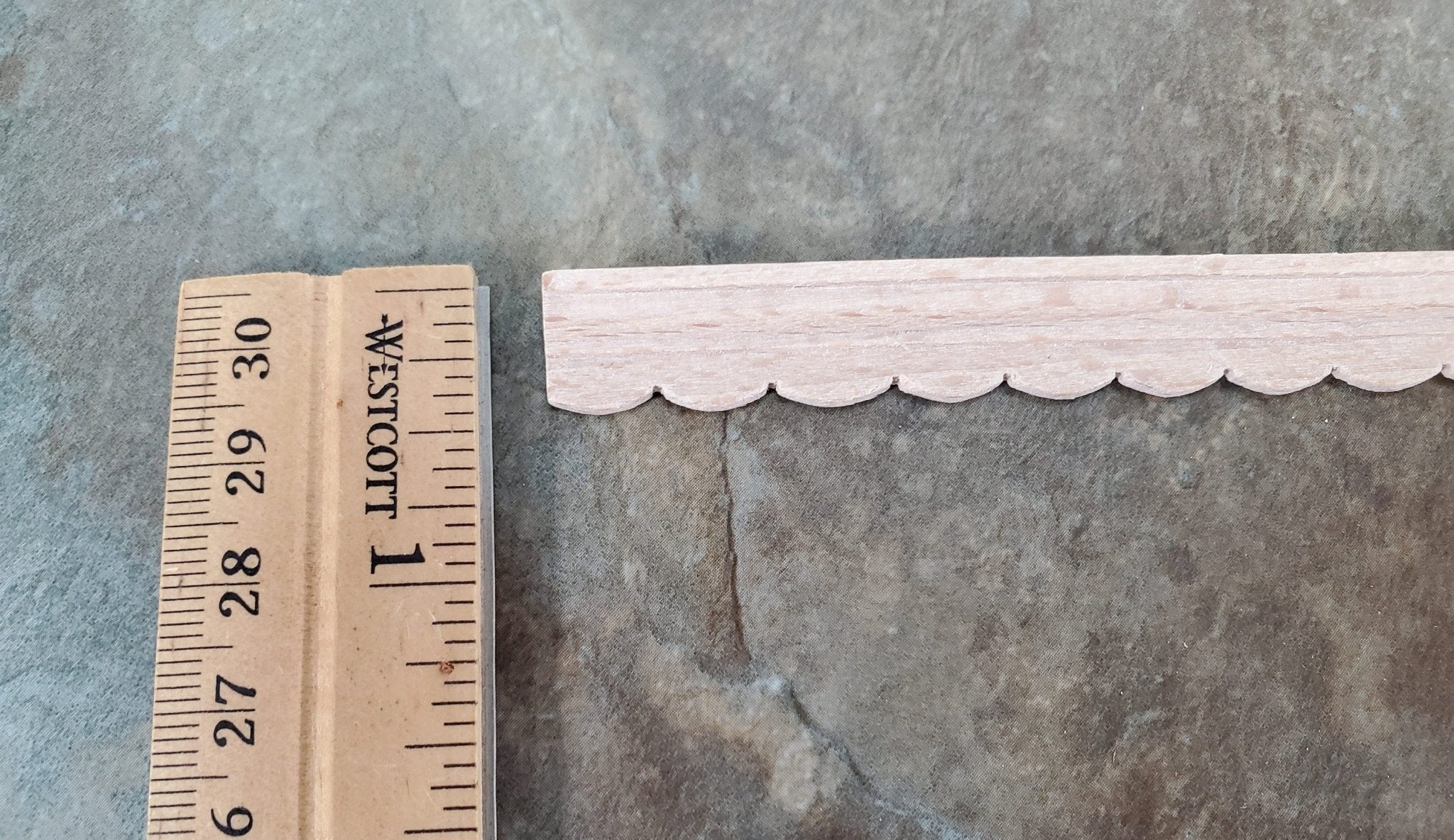 Dollhouse Crown Molding Cornice Trim Custom Victorian 7/16" tall x 18" 1:12 Scale Miniature - Image 2